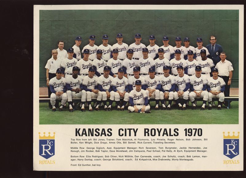 1970 Kansas City Royals Team Photo