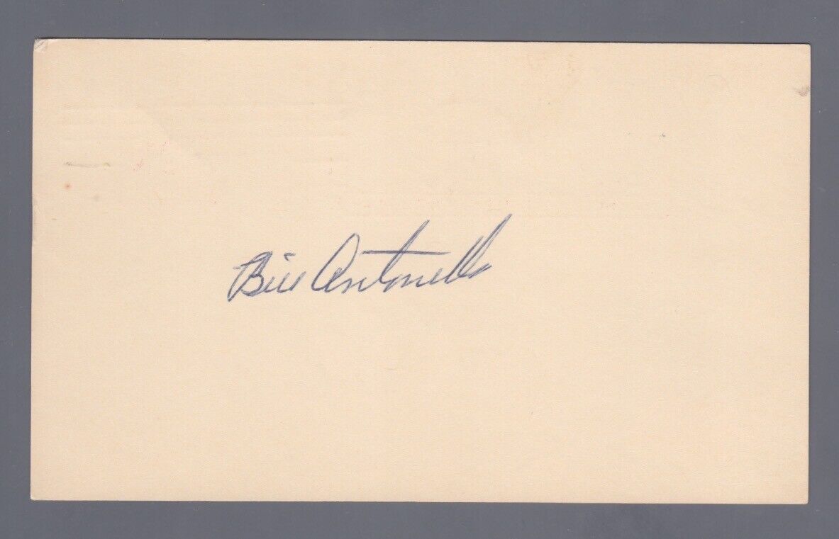 Bill Antonelli Brooklyn Dodgers Signed Gov’t Postcard w JSA Auto Certification