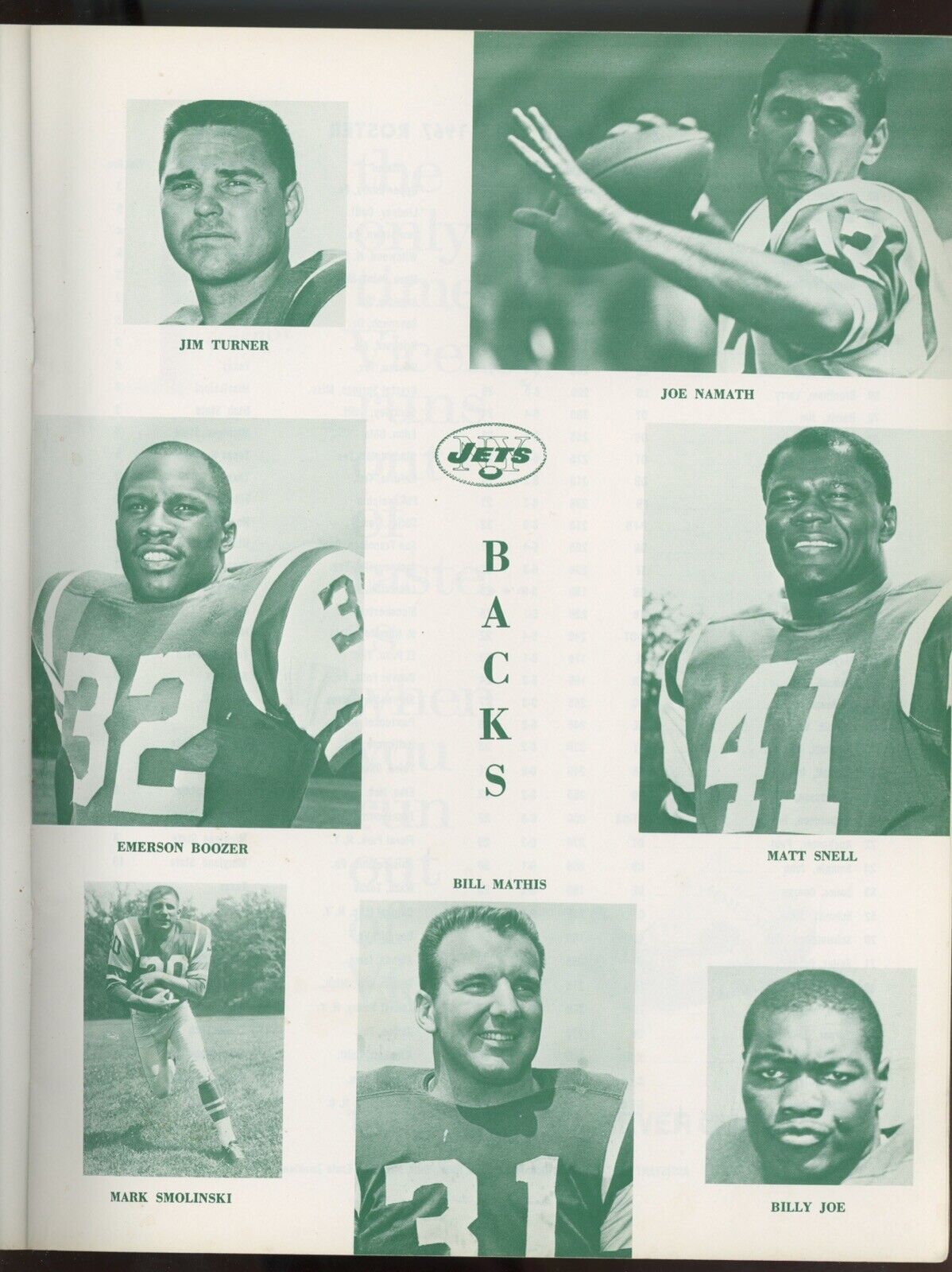 10/7/67 Oakland Raiders vs New York Jets at Shea Stadium  Program