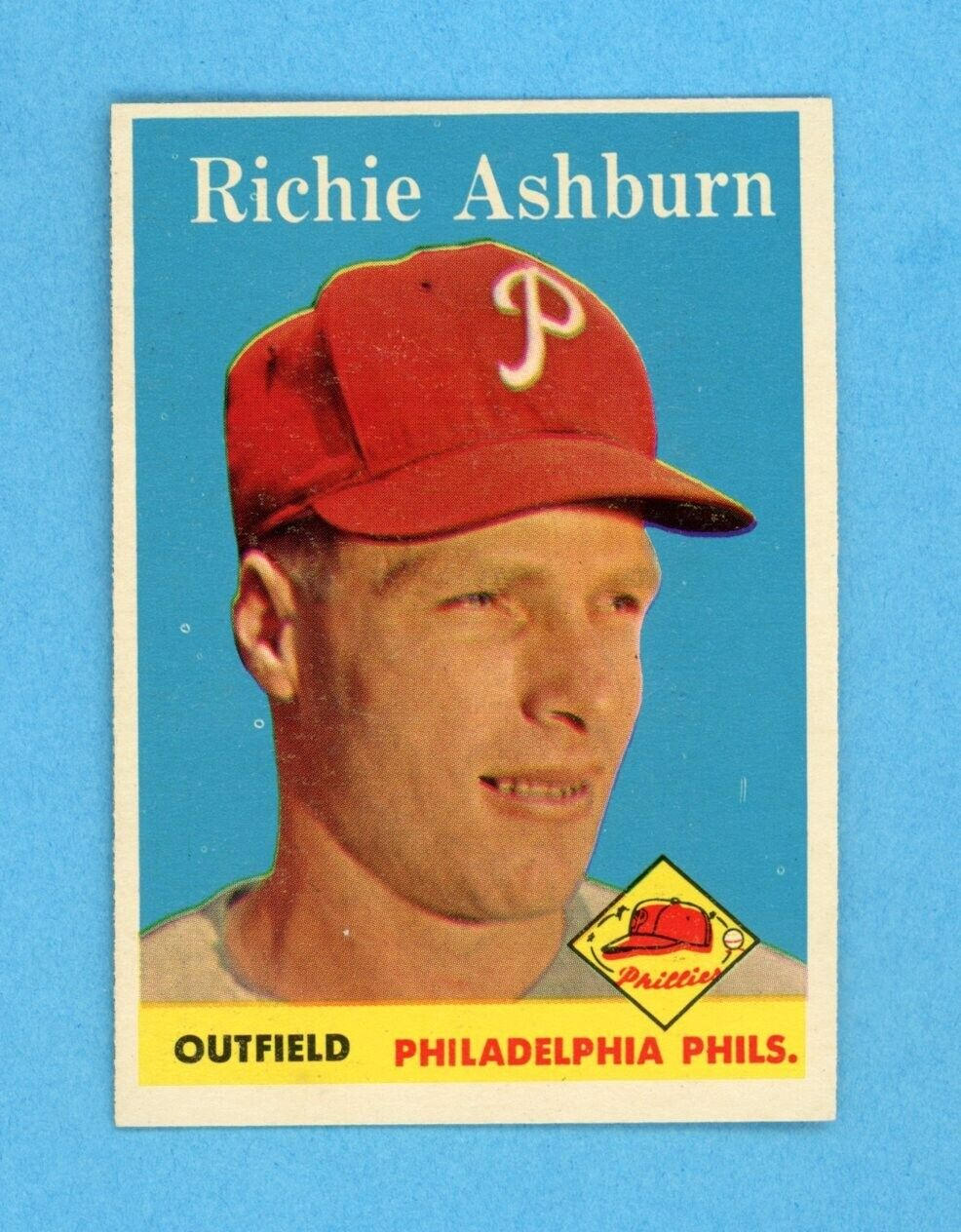 1958 Topps #230 Richie Ashburn Philadelphia Phillies Baseball Card NM