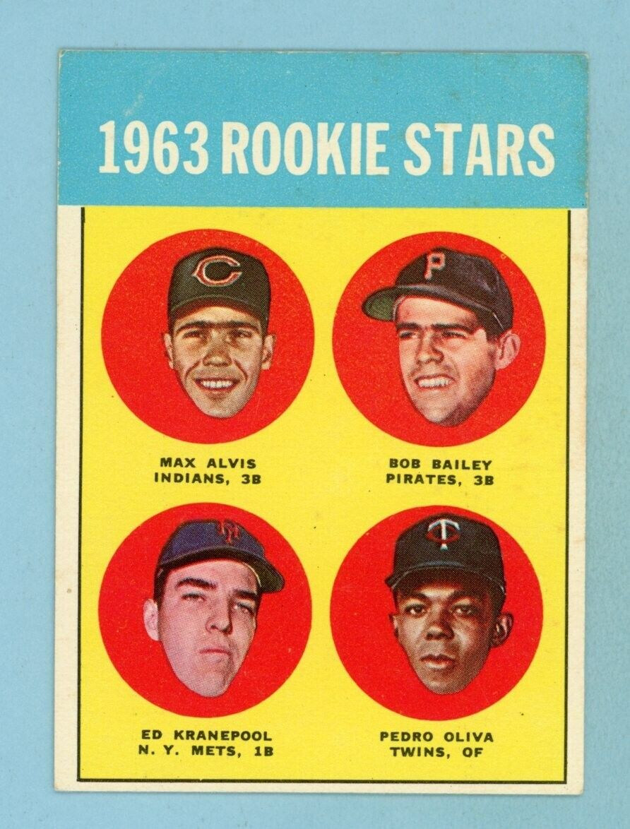 1963 Topps #228 Tony Oliva Minnesota Twins Rookie Baseball Card E+-E++ ap wc tc