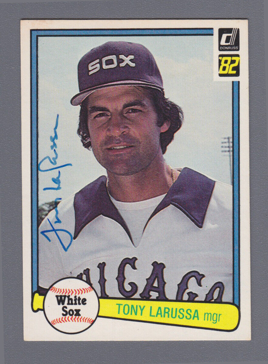 Tony LaRussa Signed 1982 Donruss Card #319 Auto with B&E Hologram