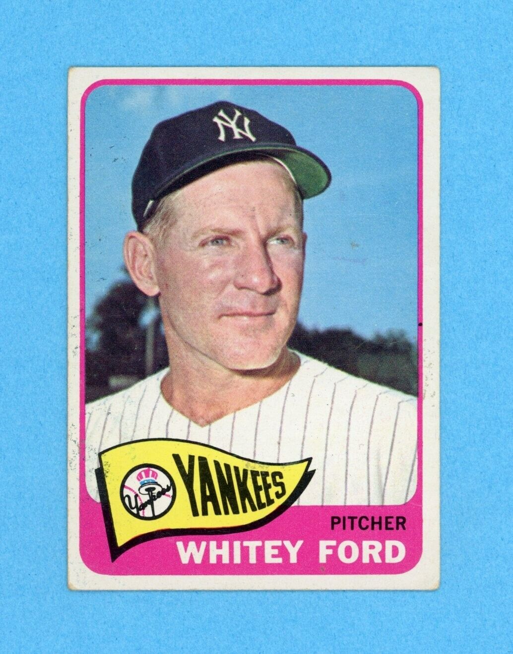 1965 Topps #330 Whitey Ford New York Yankees Baseball Card Vg/Ex vslw