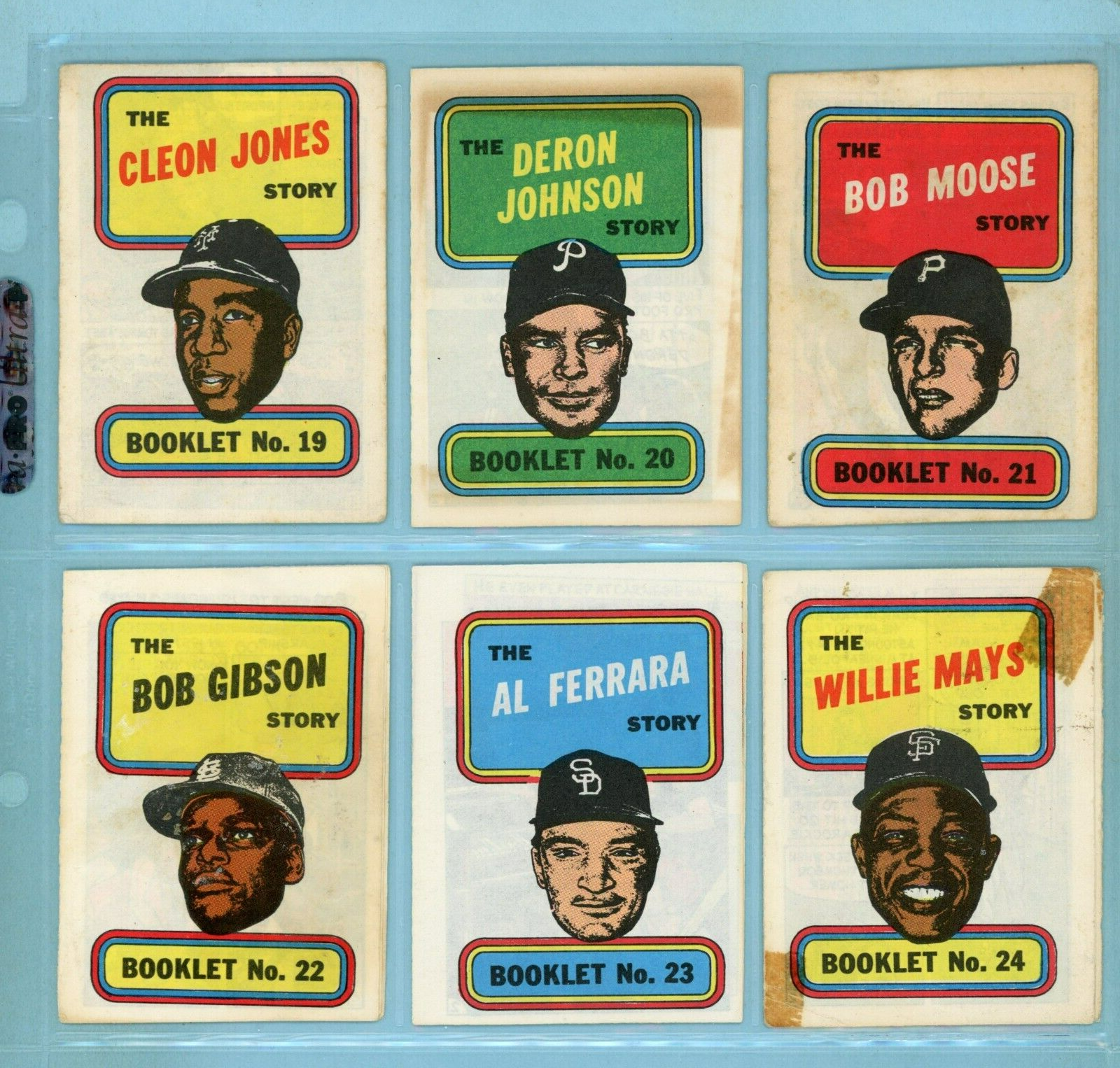 1970 Topps Story Booklets Complete Set of 24 Low Grade