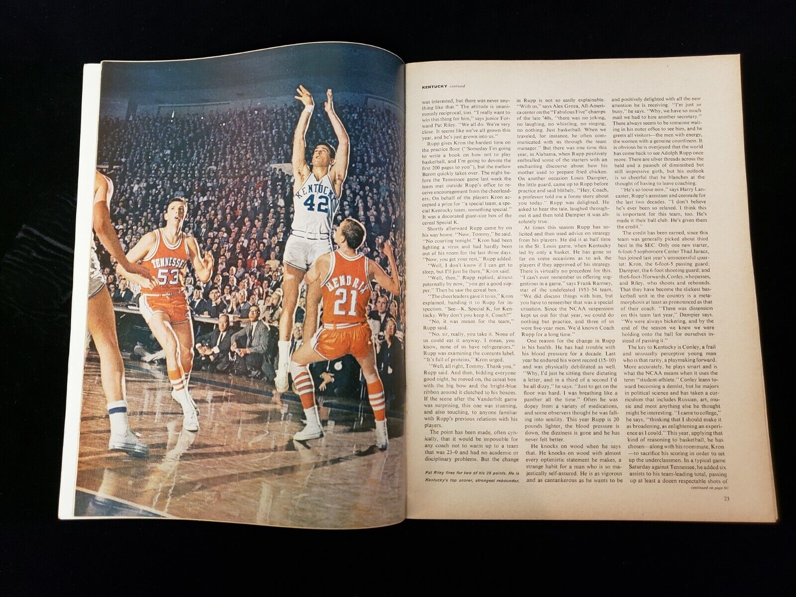 March 7, 1966 Sports Illustrated Magazine - Adolph Rupp Cover - Mailing Label