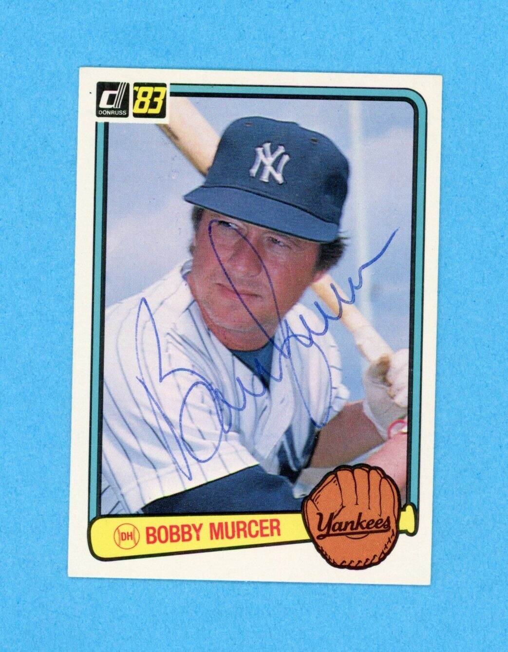 Bobby Murcer Signed 1982 Donruss Card #261 Auto with B&E Hologram