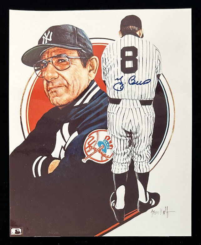 Yogi Berra New York Yankees HOFer SIGNED 8x10 Color Photo w/ hologram