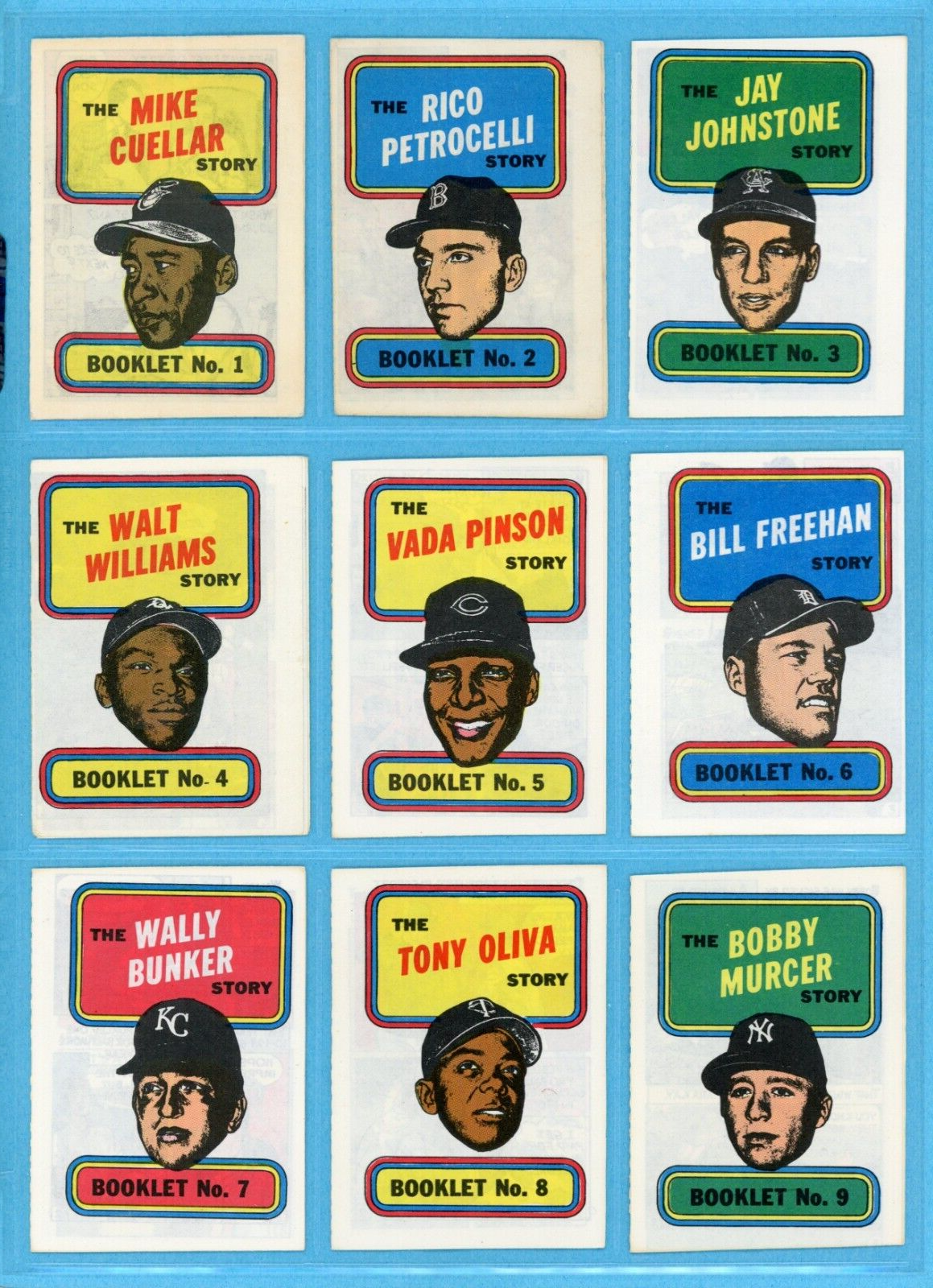 1970 Topps Story Booklets Complete Set of 24 Baseball Card Insert