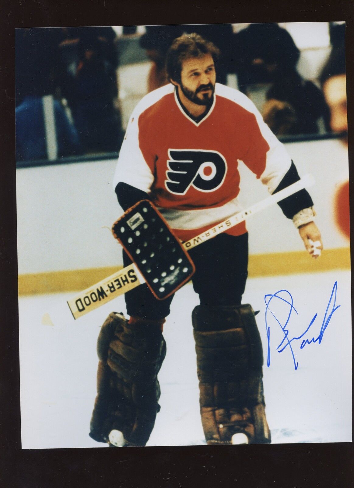 Bernie Parent Philadelphia Flyers Autographed 8" X 10"  Photo Hologram