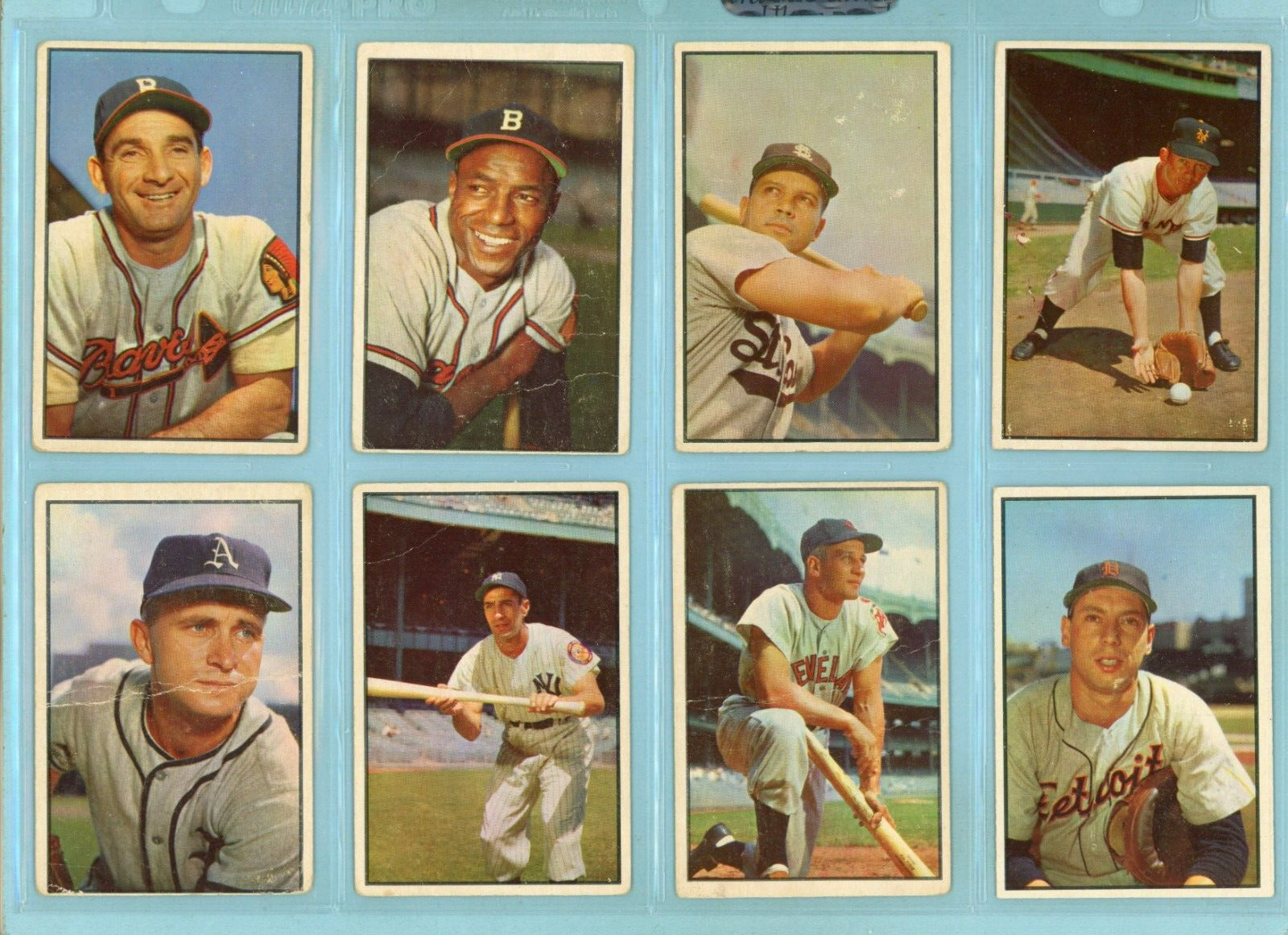 1953 Bowman Color Starter Set Lot of 107 Different Baseball Cards Low Grade