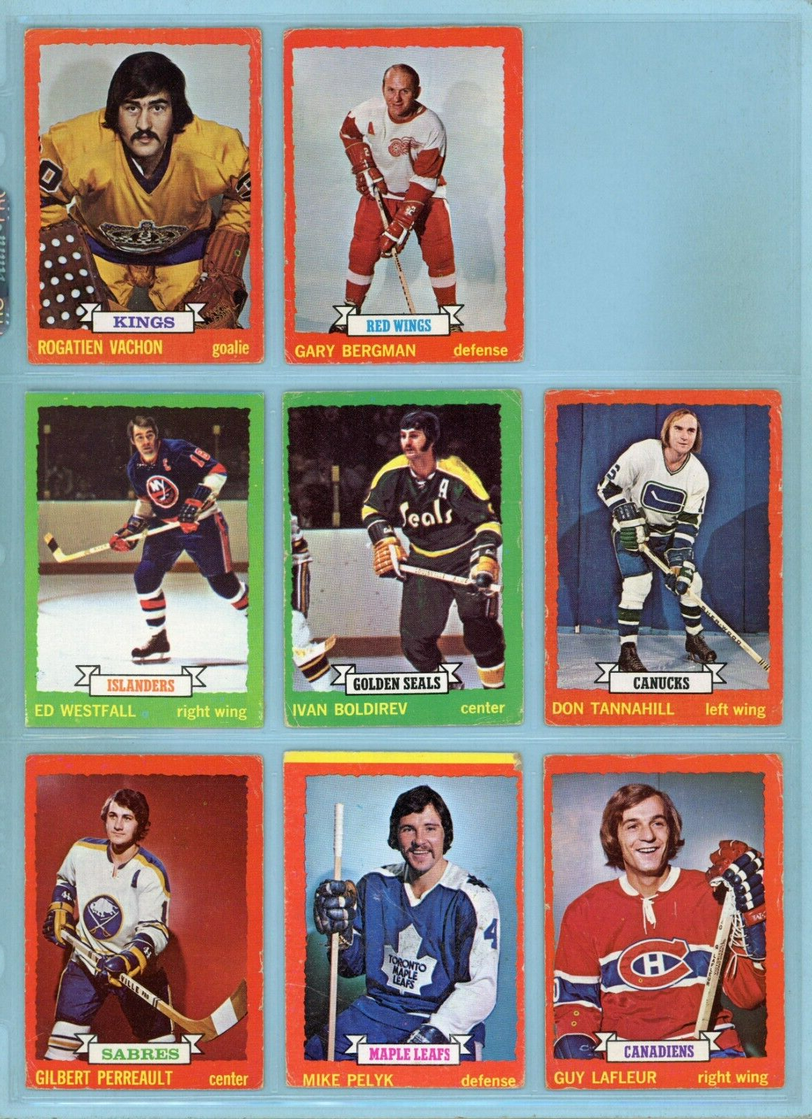 1973-74 Topps Starter Set Lot of 160 Different Hockey Cards Low Grade