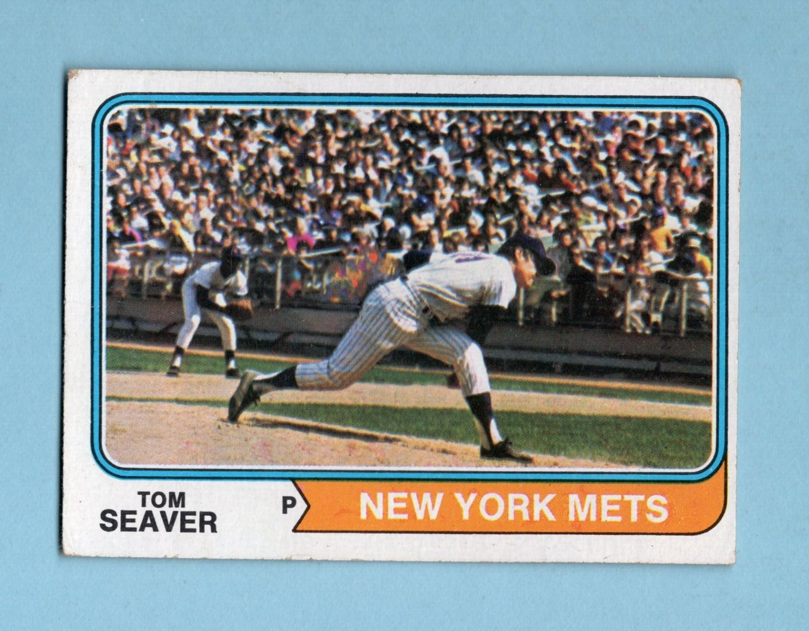 1974 Topps #80 Tom Seaver New York Mets Baseball Card EX str on bk