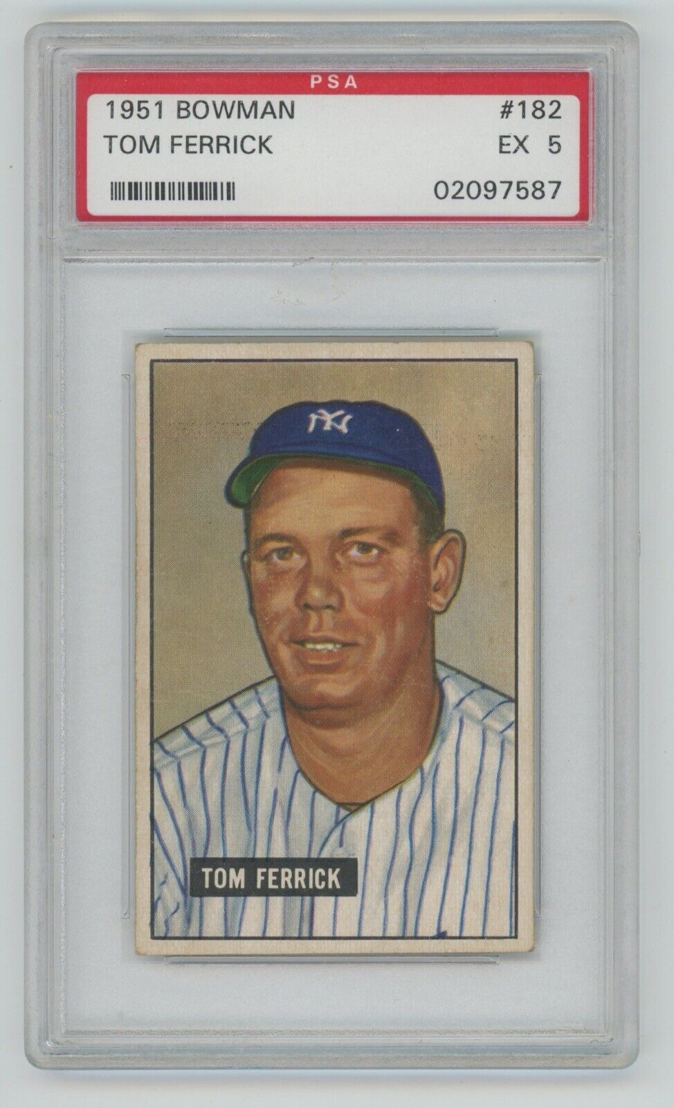 Tom Ferrick 1951 Bowman #182 • PSA 5 EX