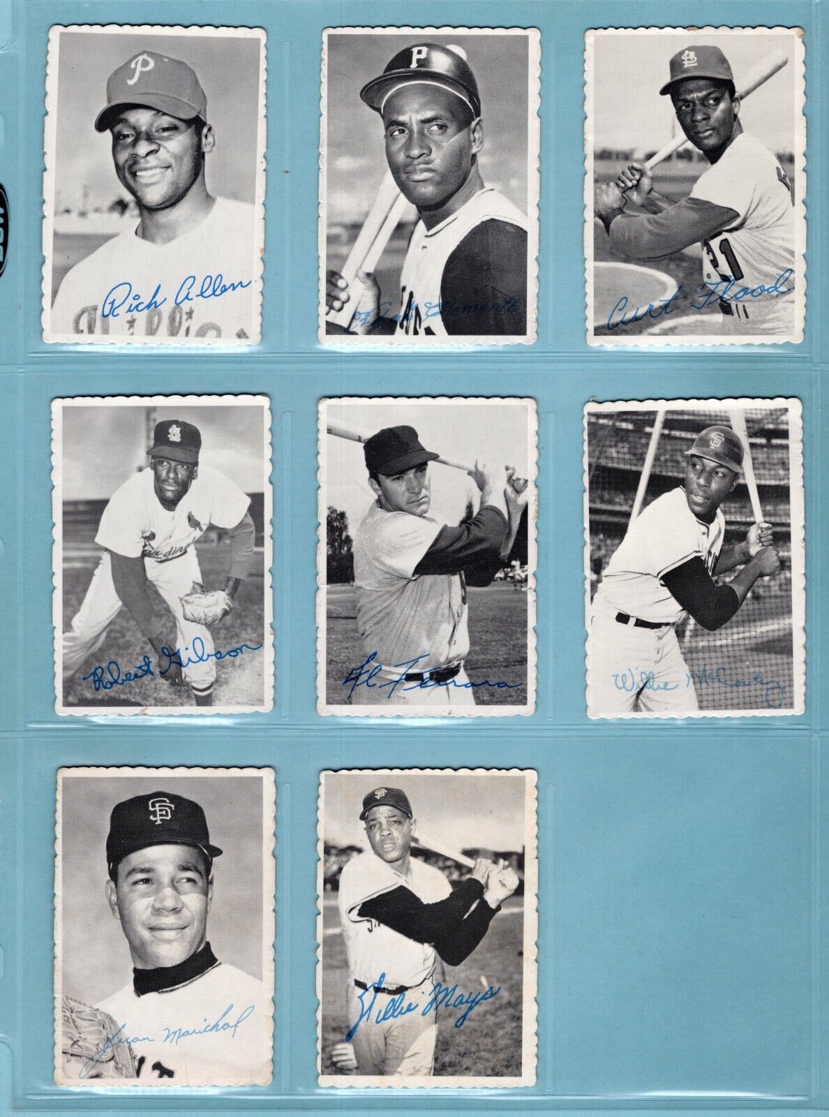 1969 Topps Deckle Edge Complete Set of 33 + 2 Variation Baseball Cards Low Grade