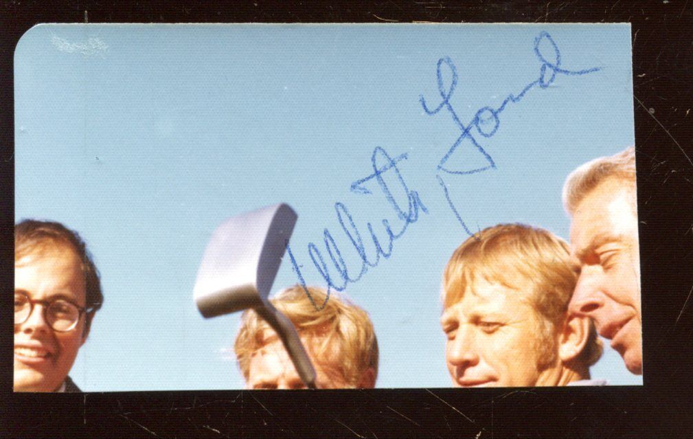 Whitey Ford Signed Cut Hologram