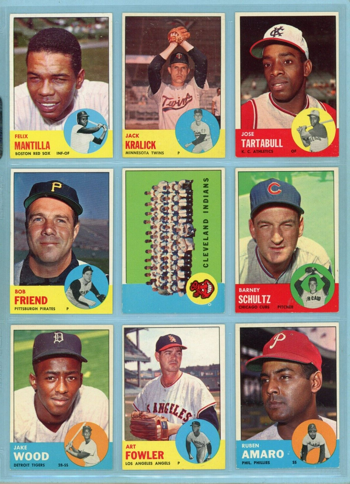 1963 Topps Starter Set Lot of 67 Diff Semi-High Number Baseball Cards Ex/Mt - NM