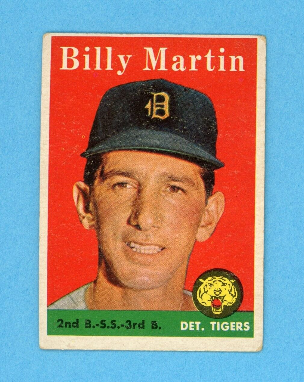 1958 Topps #271 Billy Martin Detroit Tigers Baseball Card VG - VG+