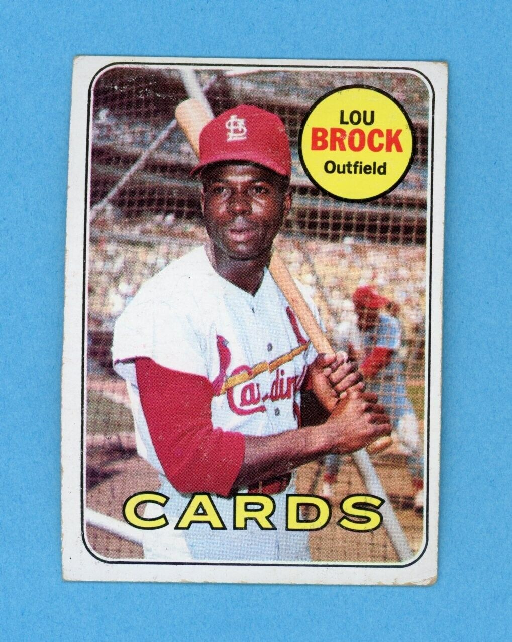 1969 Topps #85 Lou Brock St Louis Cardinals Baseball Card VG - VG+