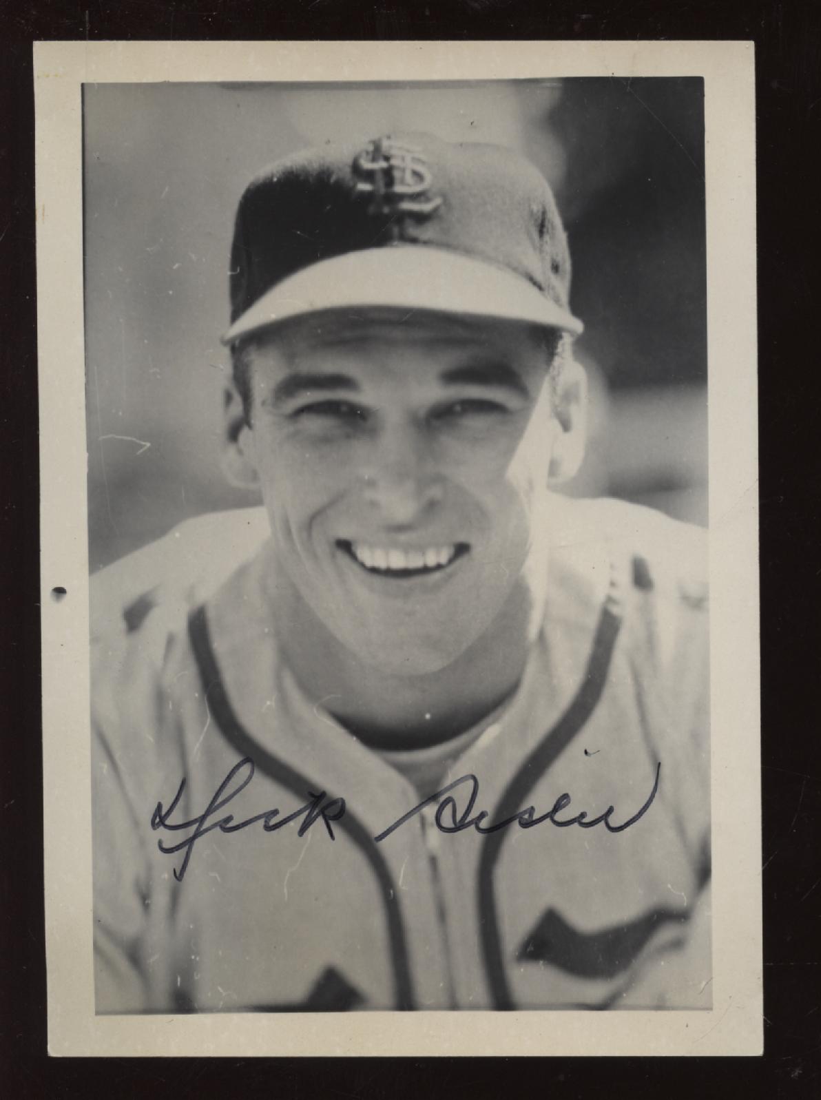 Dick Sisler Autographed 3 3/4" X 4 3/4" Photo B & E Holo