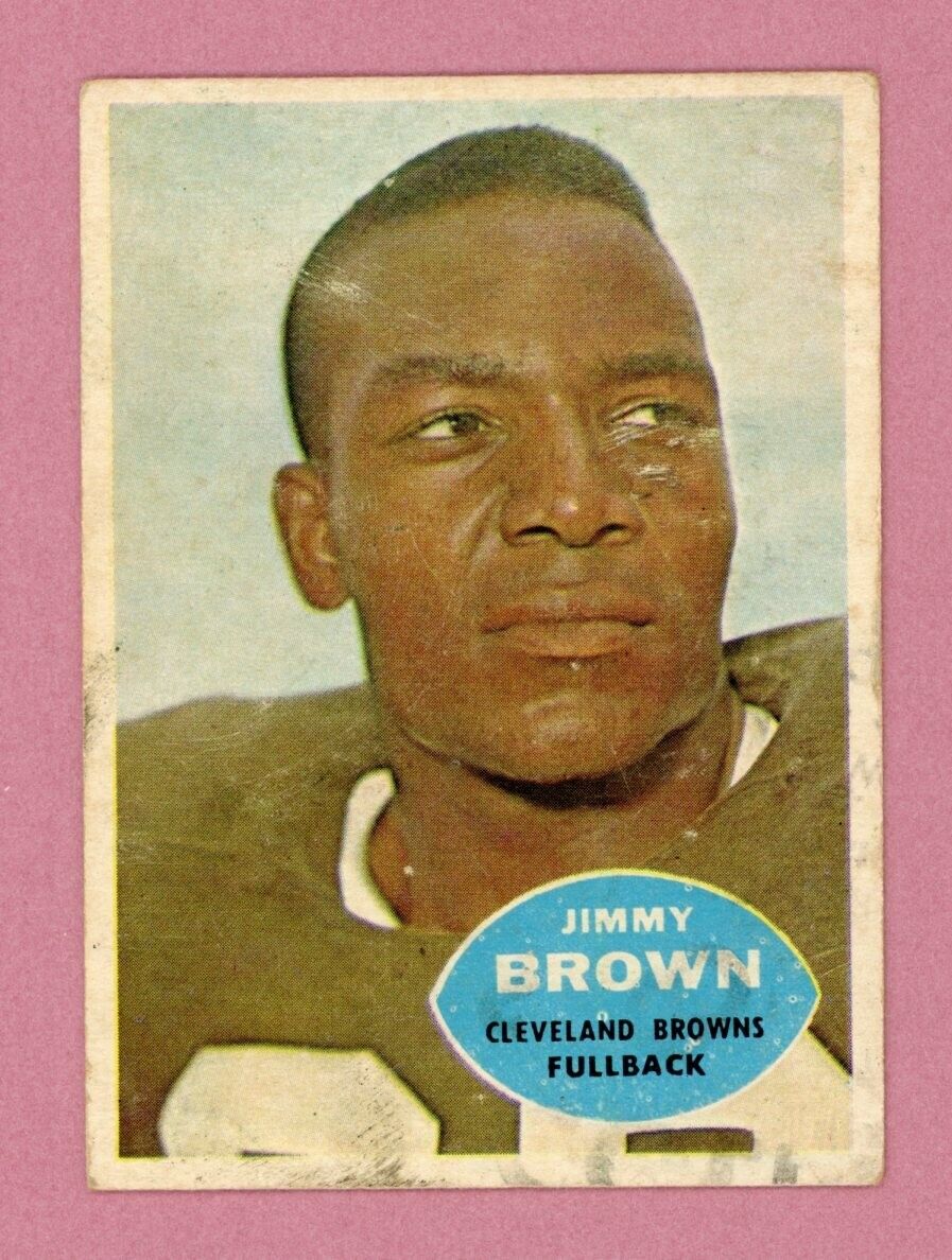 1960 Topps #23 Jimmy Brown Cleveland Browns Football Card VG light scuffs/scrs