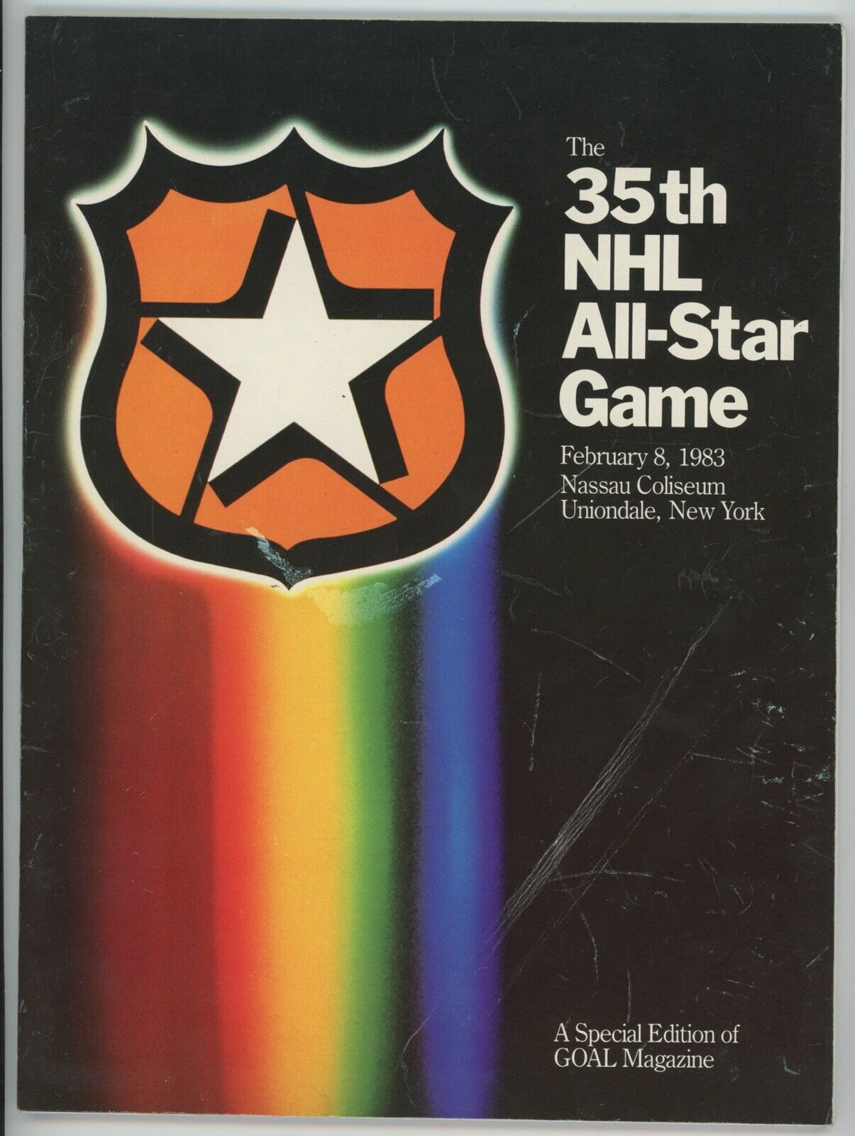 35th NHL All-Star Game Program 1983 • VG-EX