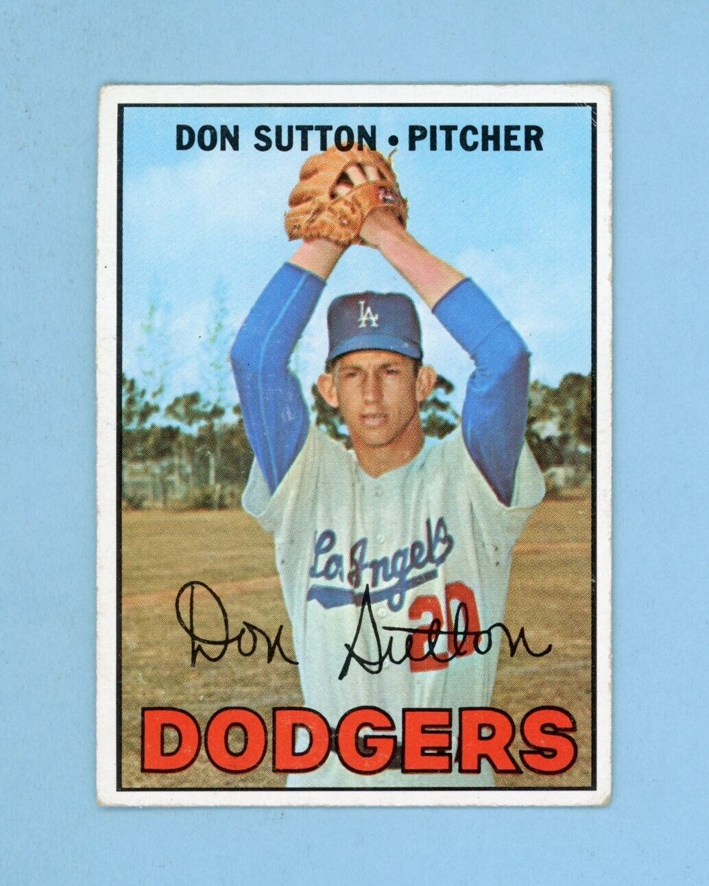 1967 Topps #445 Don Sutton Los Angeles Dodgers Baseball Card Vg/Ex