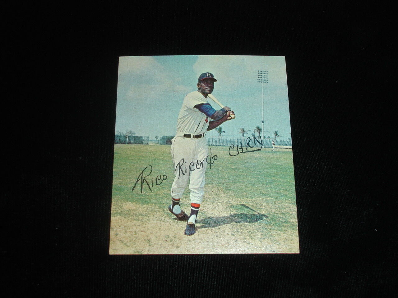 1965 Kahn's Wiener Rico Carty Milwaukee Braves Baseball Card-NM