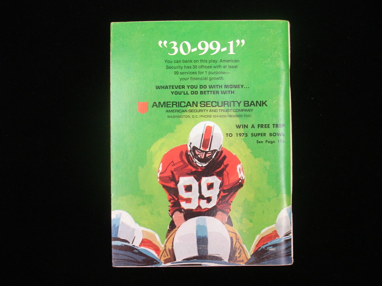 1974 Washington Redskins NFL Media Guide