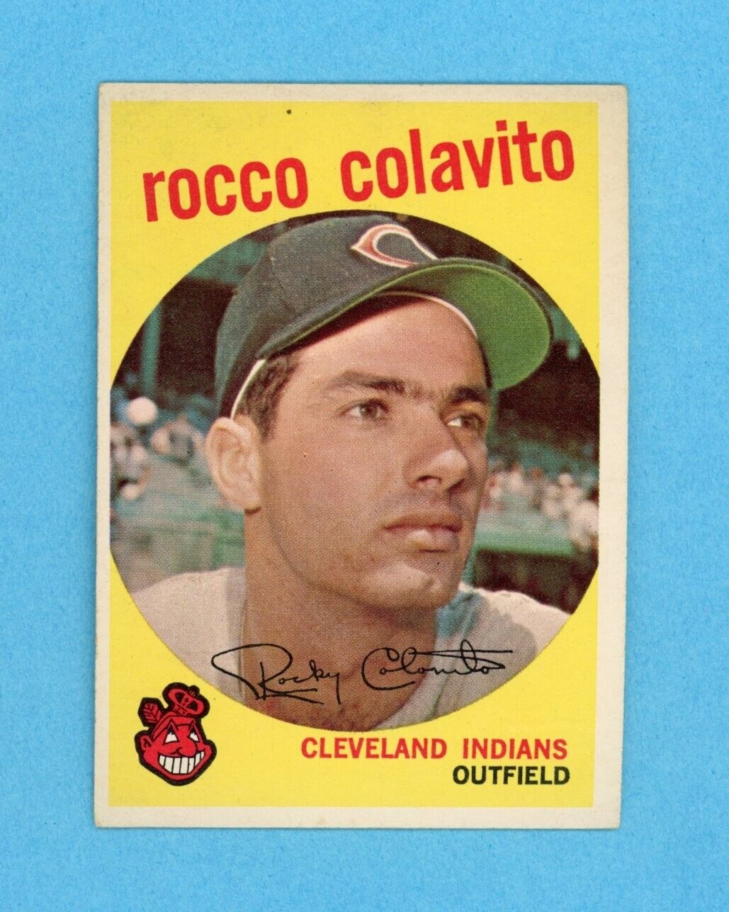 1959 Topps #420 Rocky Colavito Cleveland Indians Baseball Card EX+ - EX++