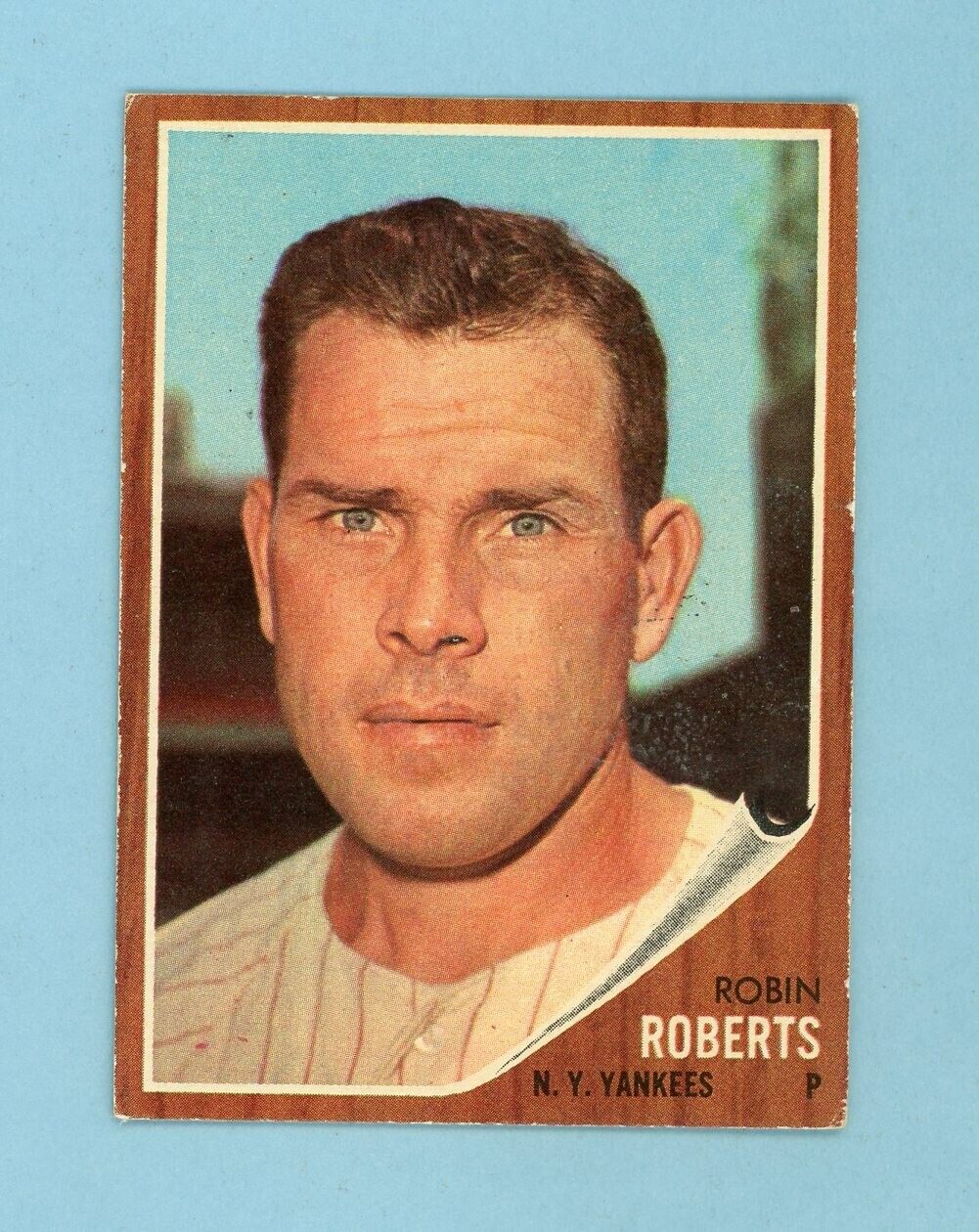 1962 Topps #243 Robin Roberts New York Yankees Baseball Card EX+