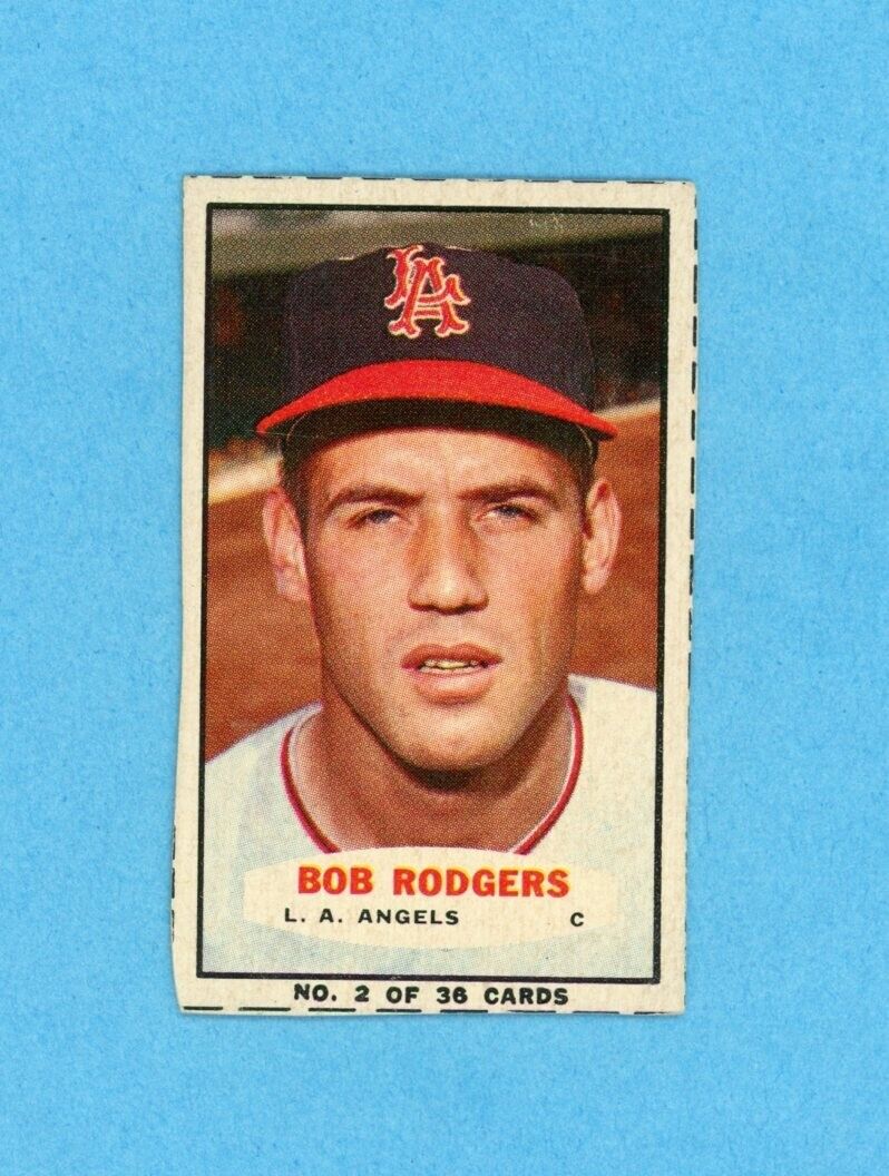 1963 Bazooka #2 Bob Rodgers Los Angeles Angels Baseball Card