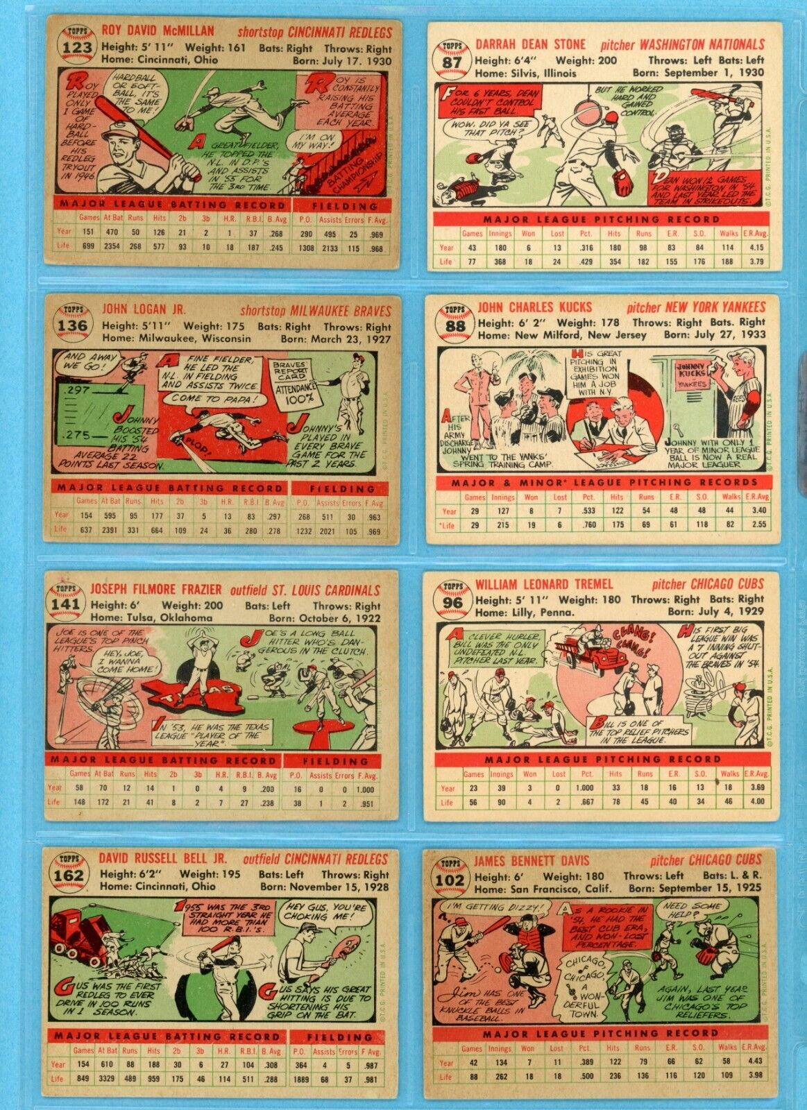 1956 Topps Starter Set Lot of 40 Different White Back Baseball Cards Vg/Ex