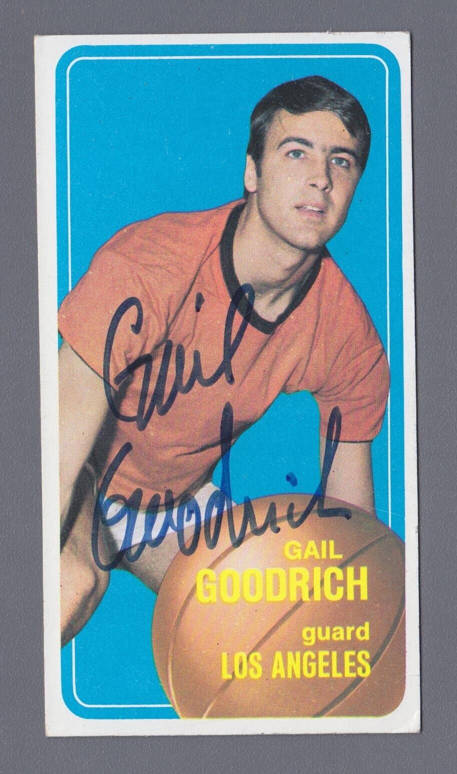 Gail Goodrich Signed 70-71 Topps Card #93 Auto with B&E Hologram