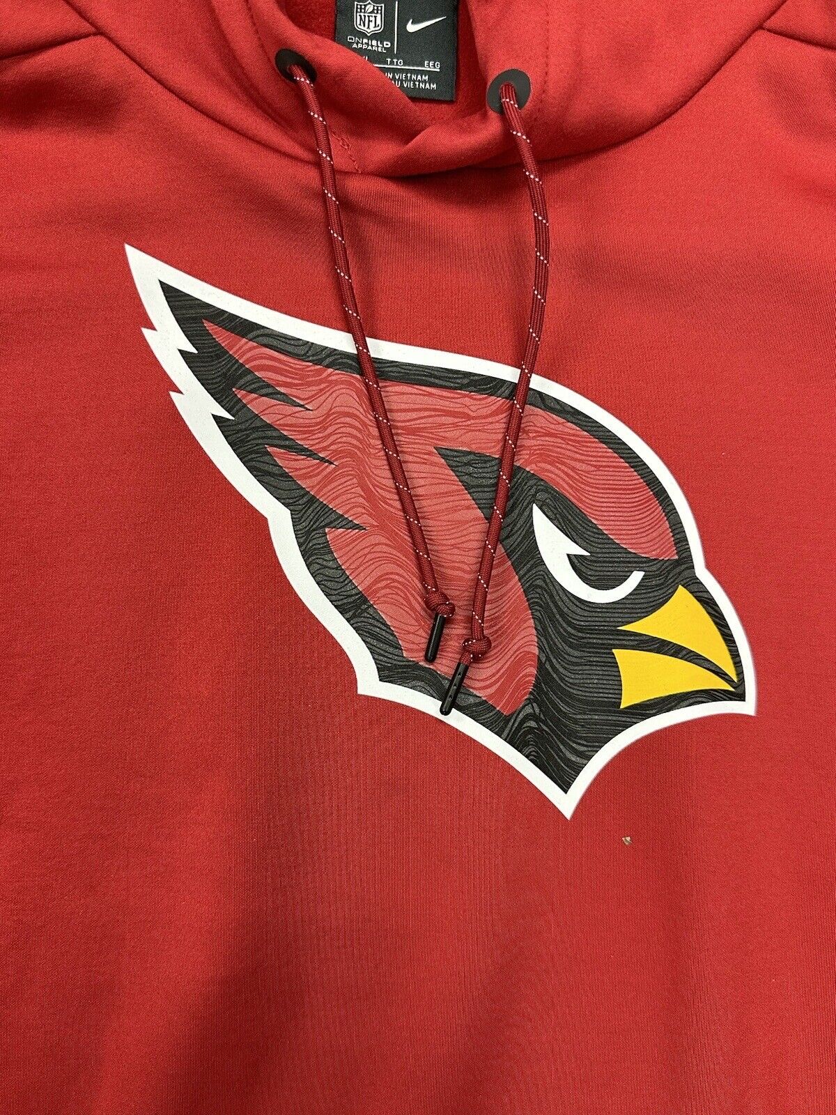 Larry Fitzgerald Arizona Cardinals HOF GAME USED Red Nike Hooded Sweatshirt #11