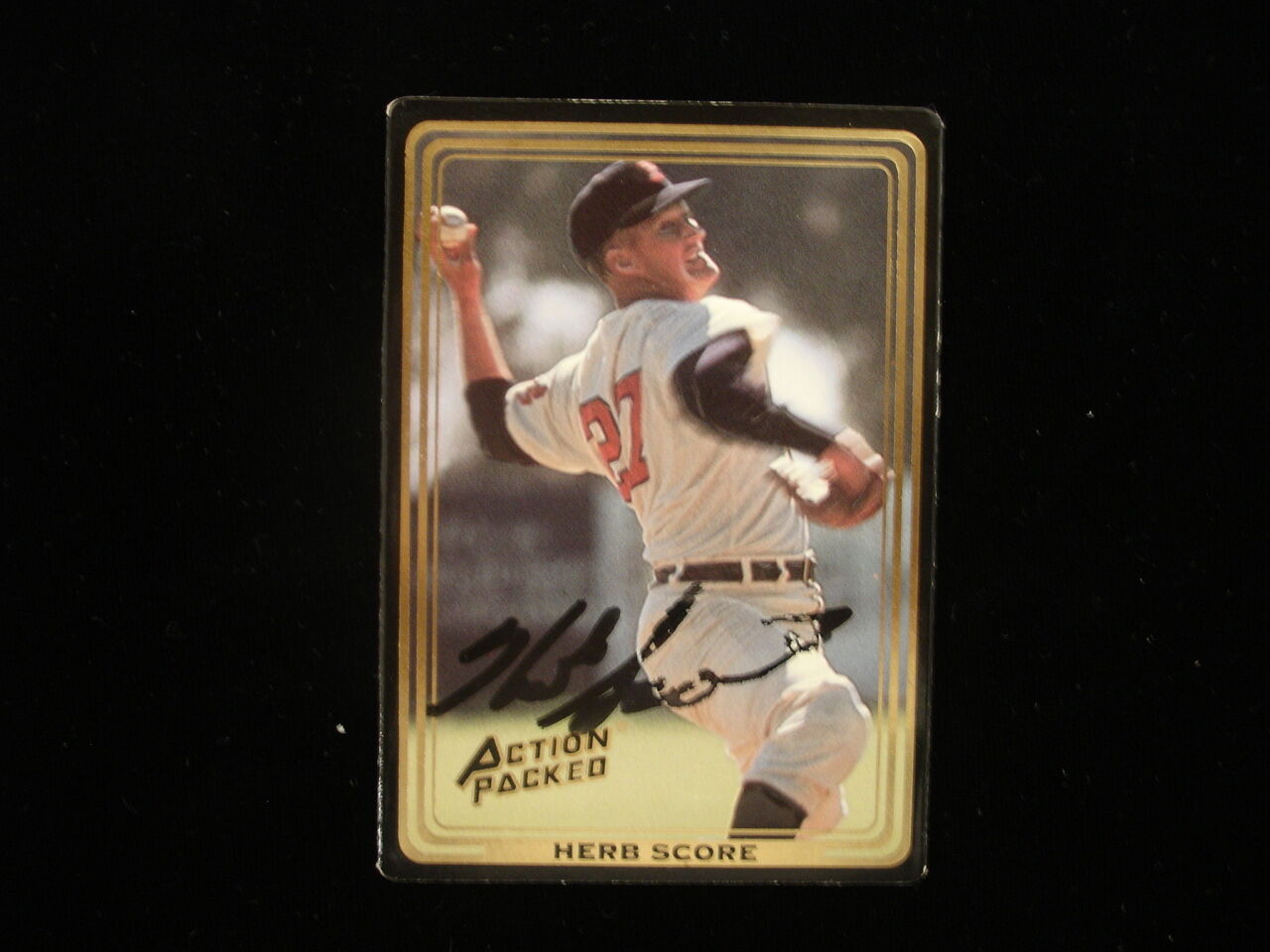 Herb Score Autographed 1992 MLB Baseball Card