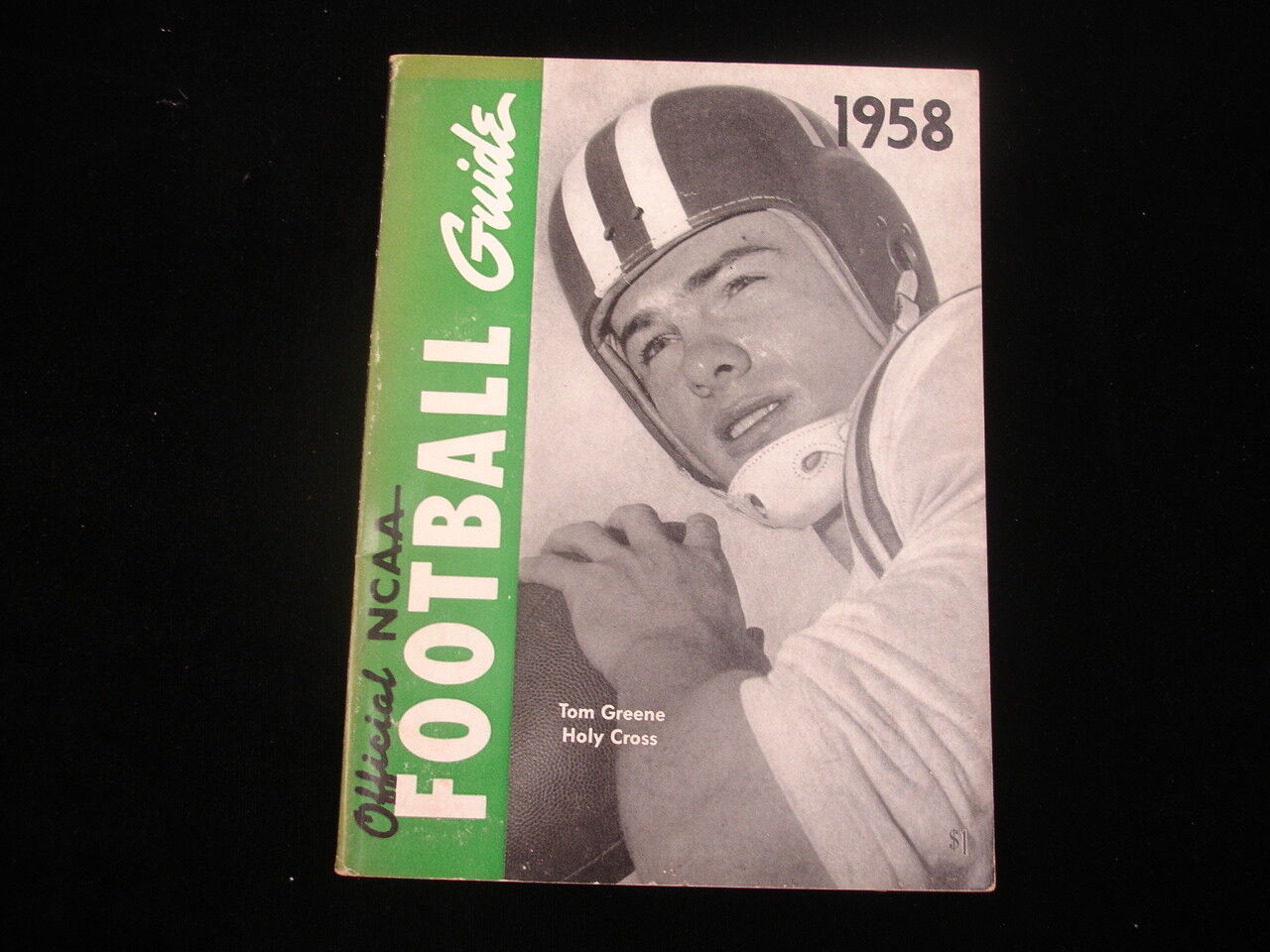 1958 Official NCAA Football Guide - Tom Greene Cover