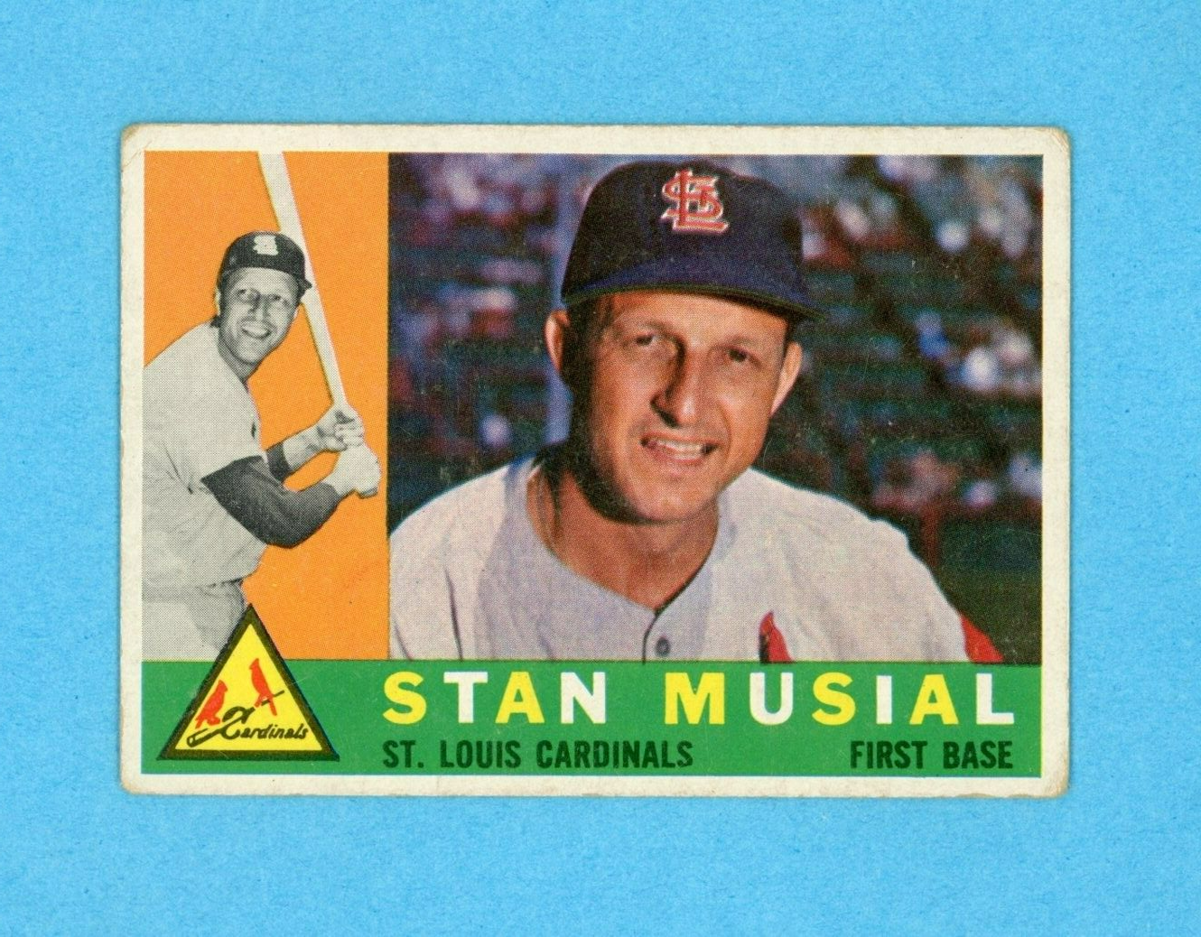 1960 Topps #250 Stan Musial St. Louis Cardinals Baseball Card VG - VG+