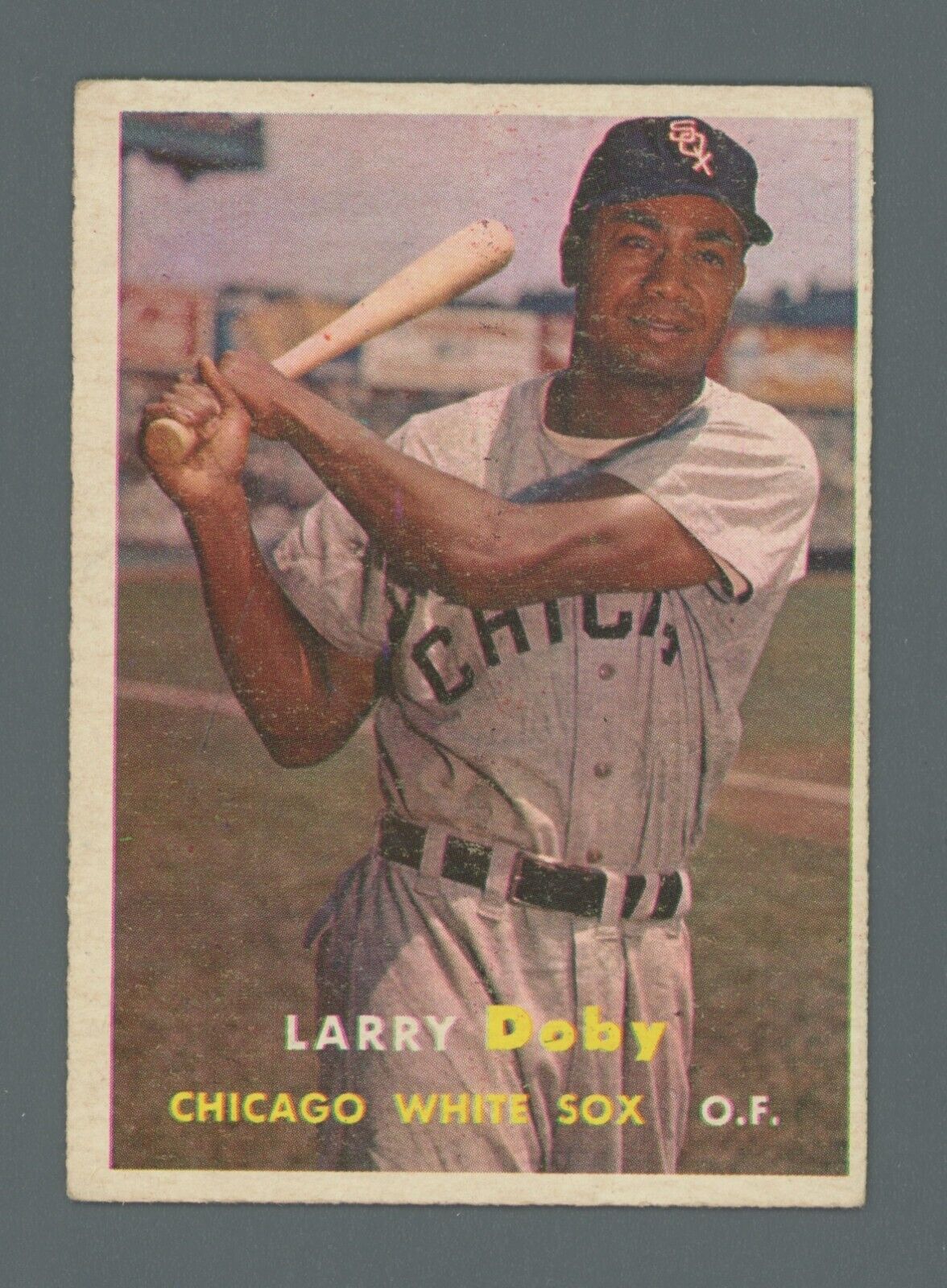 1957 Topps #85 Larry Doby Chicago White Sox Baseball Card EX