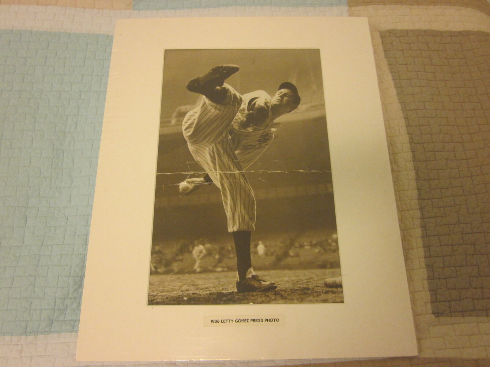 Lefty Gomez New York Yankees Mounted Press Photo