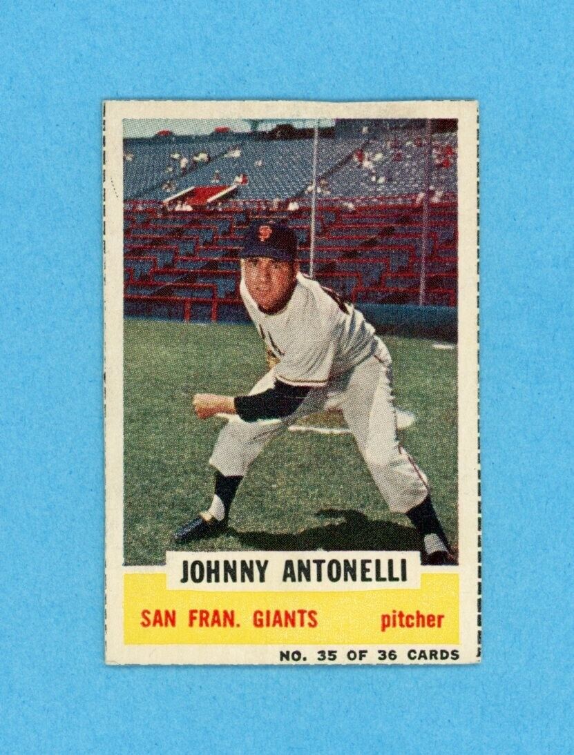 1960 Bazooka #35 Johnny Antonelli San Francisco Giants Baseball Card