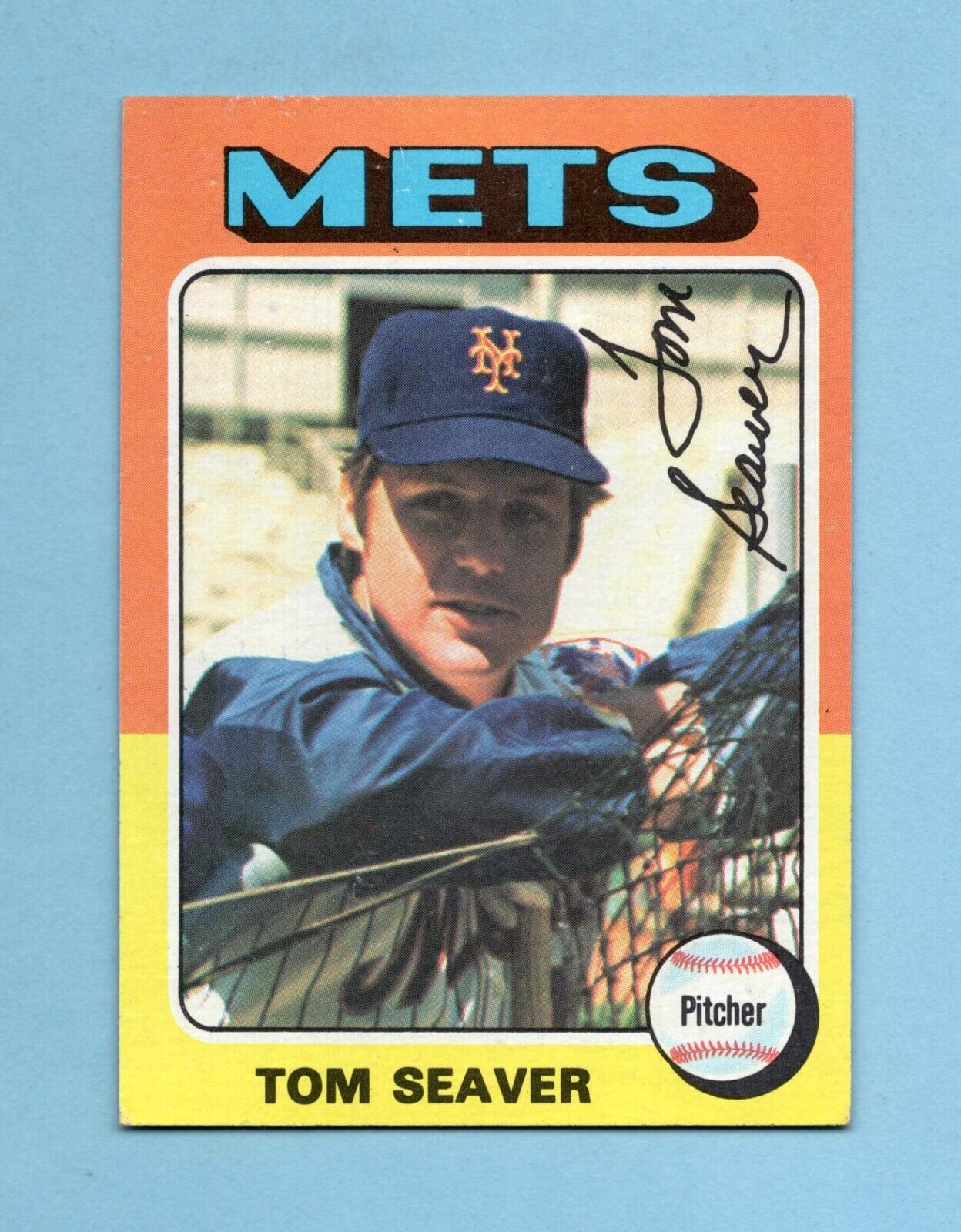 1975 Topps #370 Tom Seaver New York Mets Baseball Card EX+