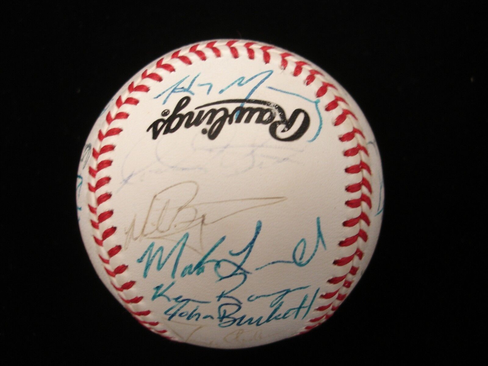 1994 San Francisco Giants TEAM SIGNED NL Baseball 28 sigs w/ Barry & Bobby Bonds