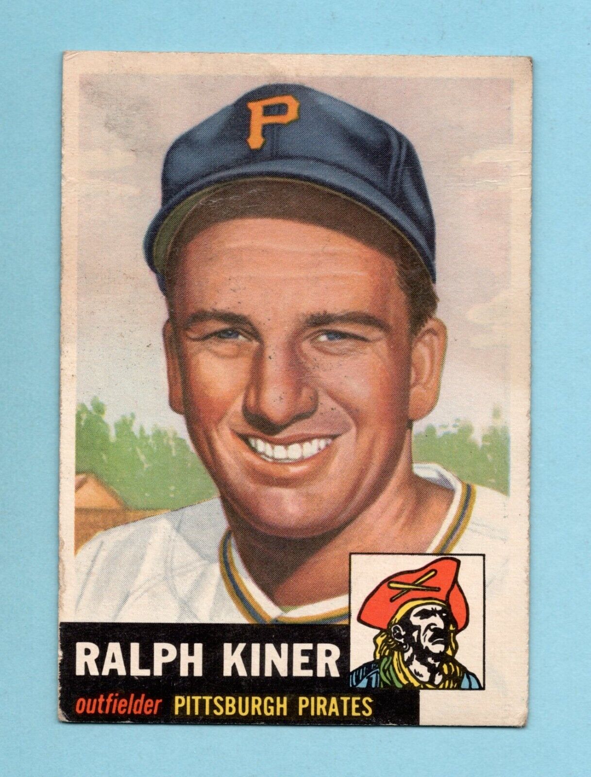 1953 Topps #191 Ralph Kiner Pittsburgh Pirates Baseball Card Low Grade