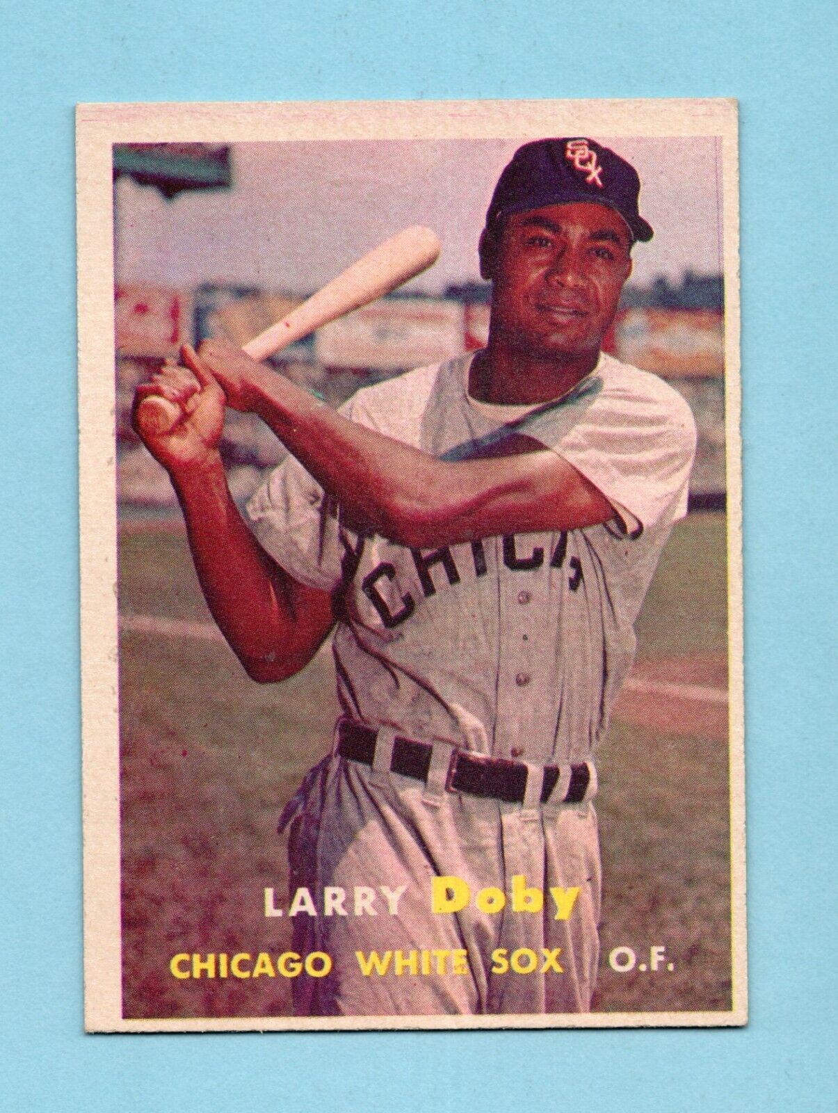 1957 Topps #85 Larry Doby Chicago White Sox Baseball Card Ex/Mt o/c