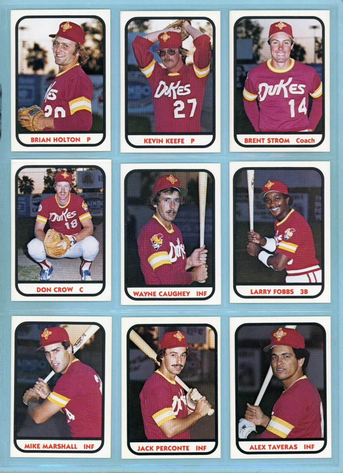 1981 TCMA Albuquerque Dukes Complete Set of 26 Baseball Cards NM w/Sandy Koufax