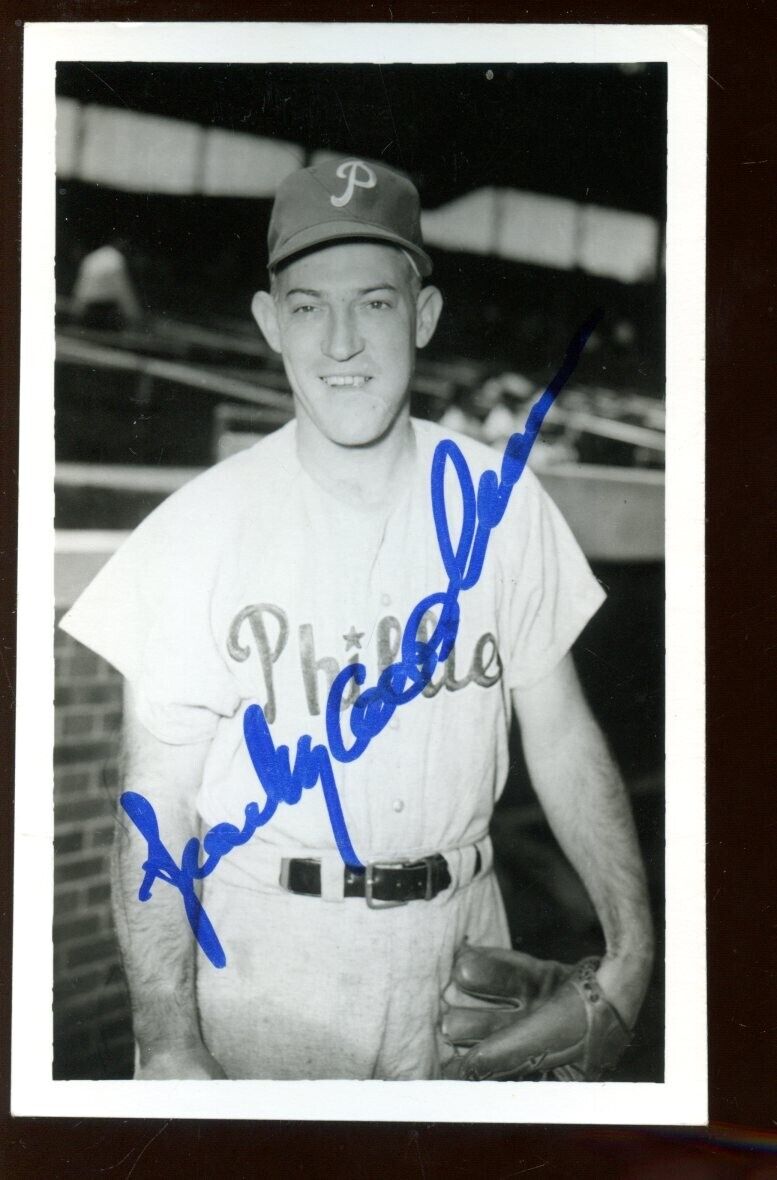 Sparky Anderson Philadelphia Phillies 3 1/2 X 5 1/2 Autographed Photo