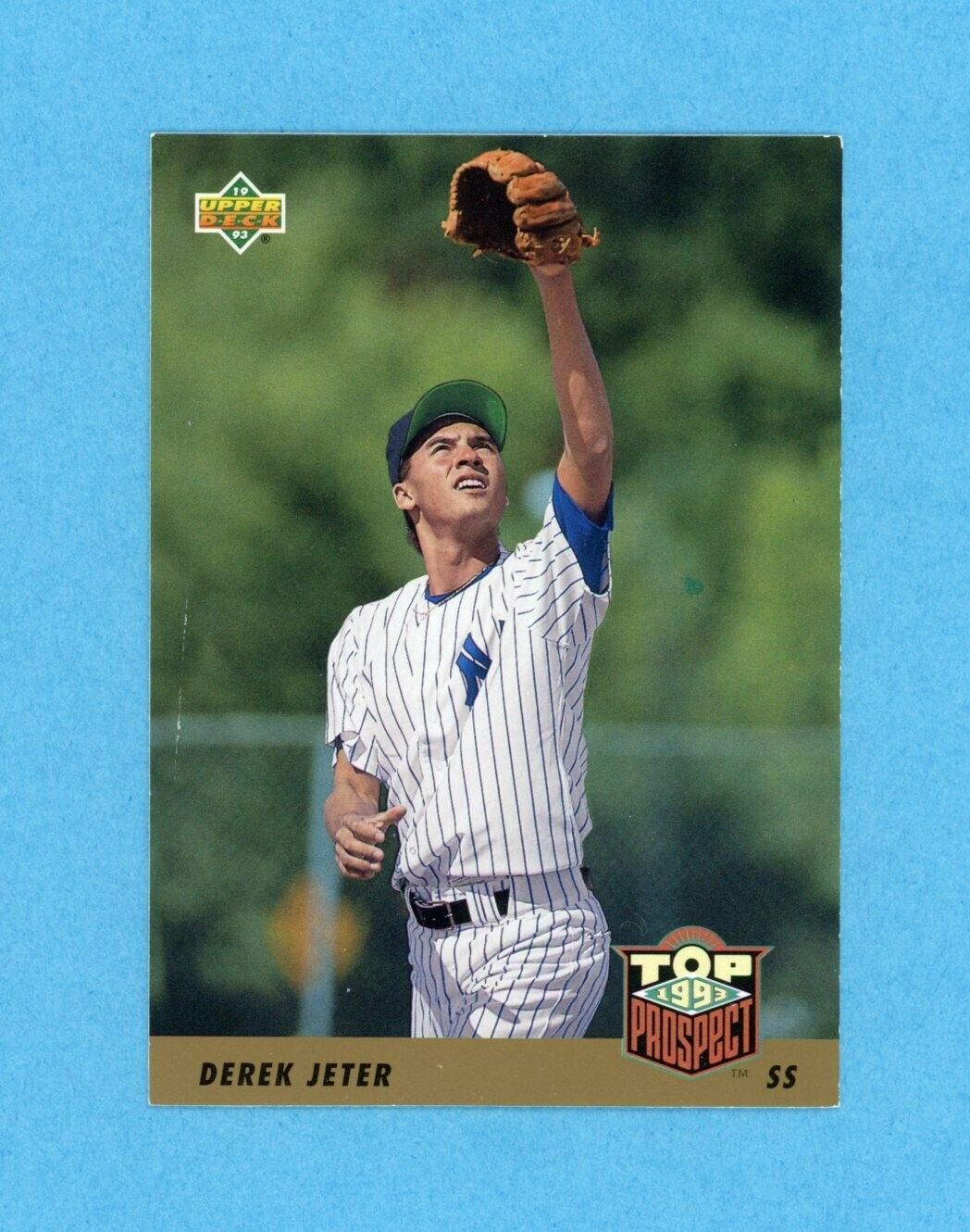 1993 Upper Deck #449 Derek Jeter New York Yankees Rookie Baseball Card NM scr