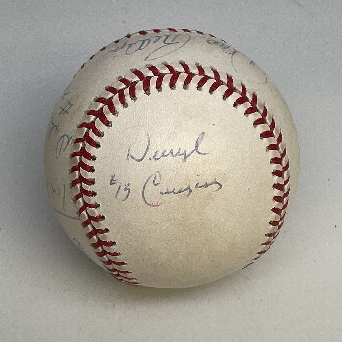 5 MLB Umpires Signed AL Budig Ball with McClelland, Ford, Phillips, Cousins, etc