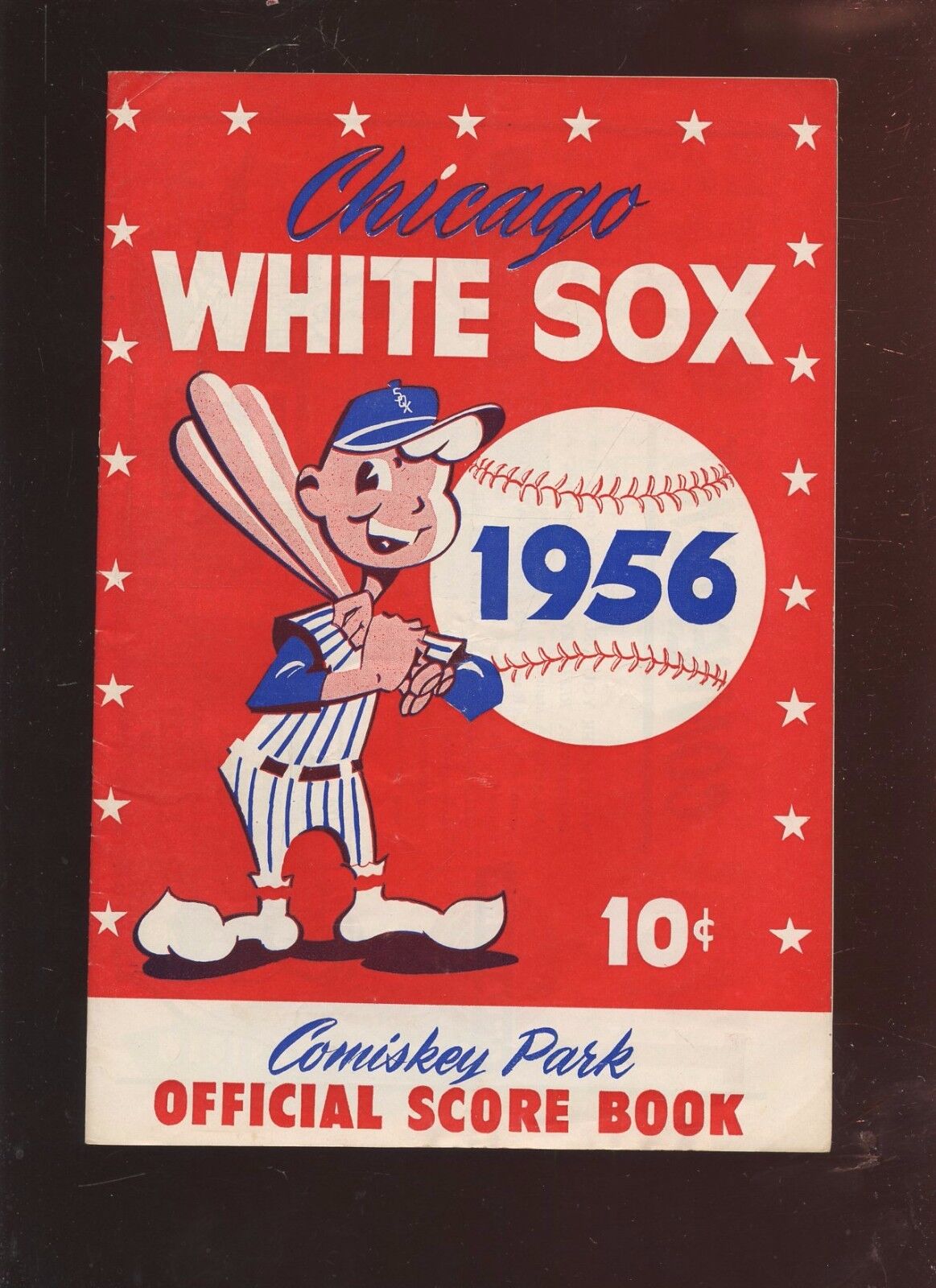 1956 MLB Program New York Yankees at Chicago White Sox VGEX