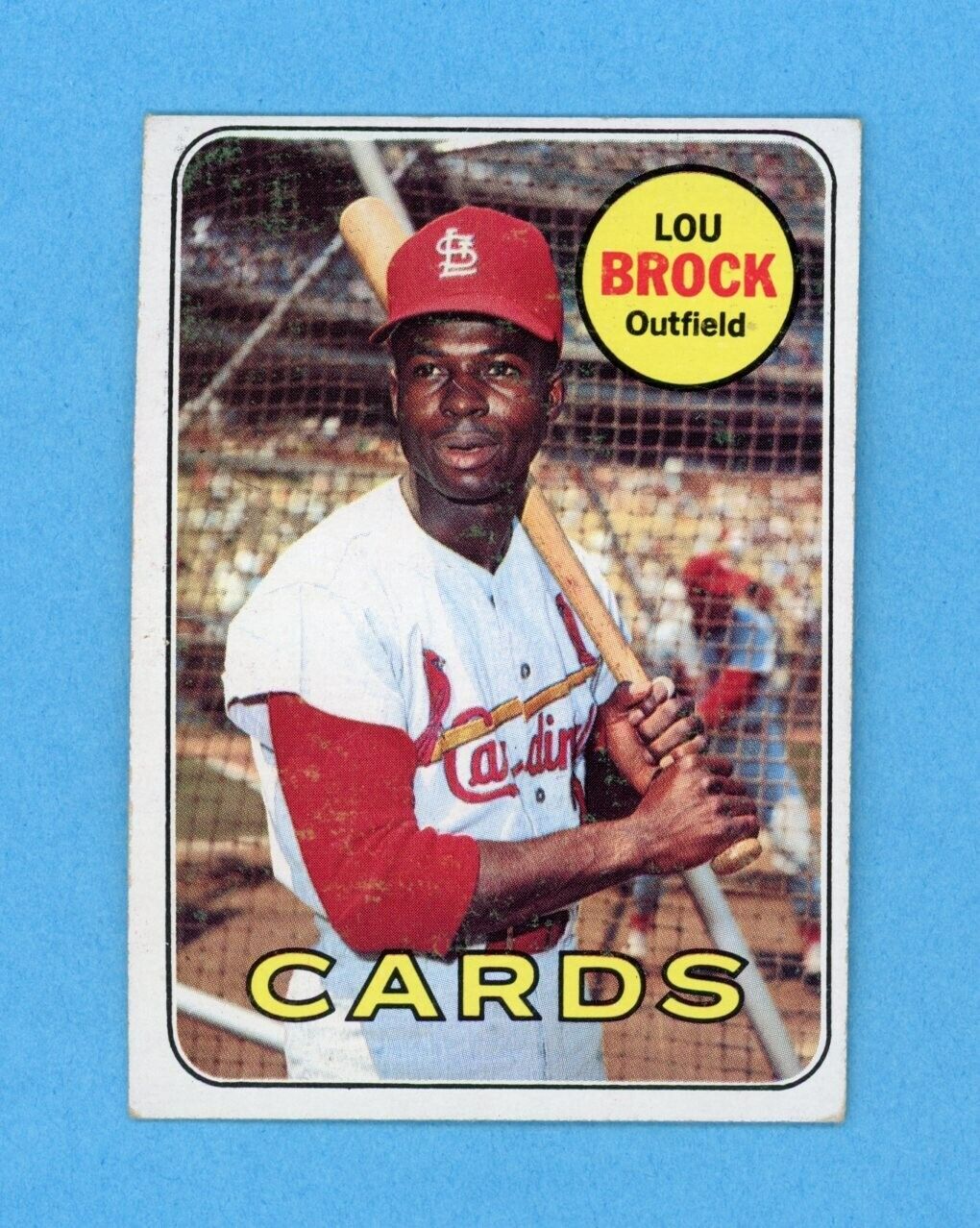 1969 Topps #85 Lou Brock St Louis Cardinals Baseball Card EX